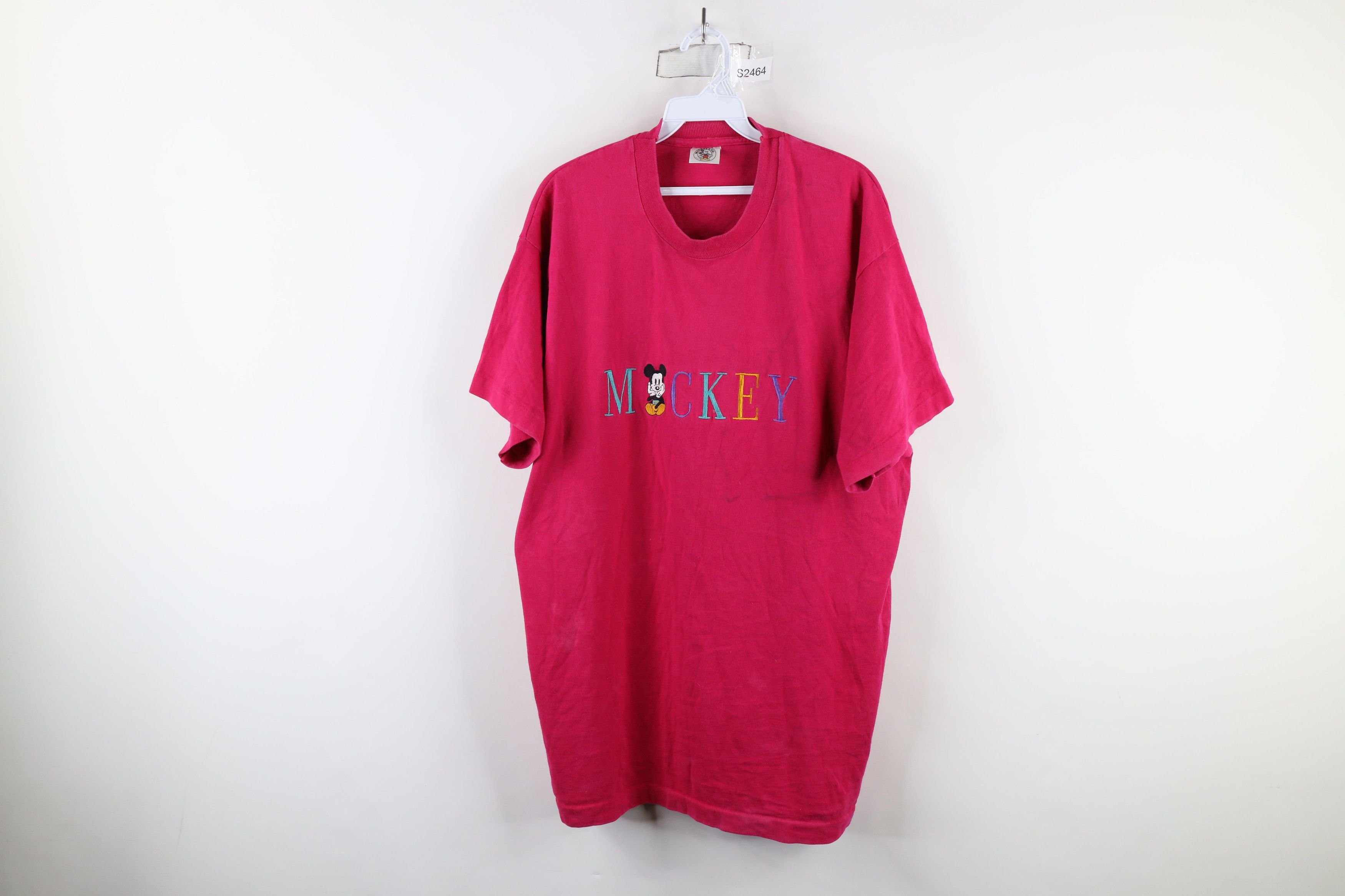 Disney × Vintage Vintage 90s Disney Mickey Mouse Short Sleeve T-Shirt USA Size XL / US 12-14 / IT 48-50 - 1 Thumbnail