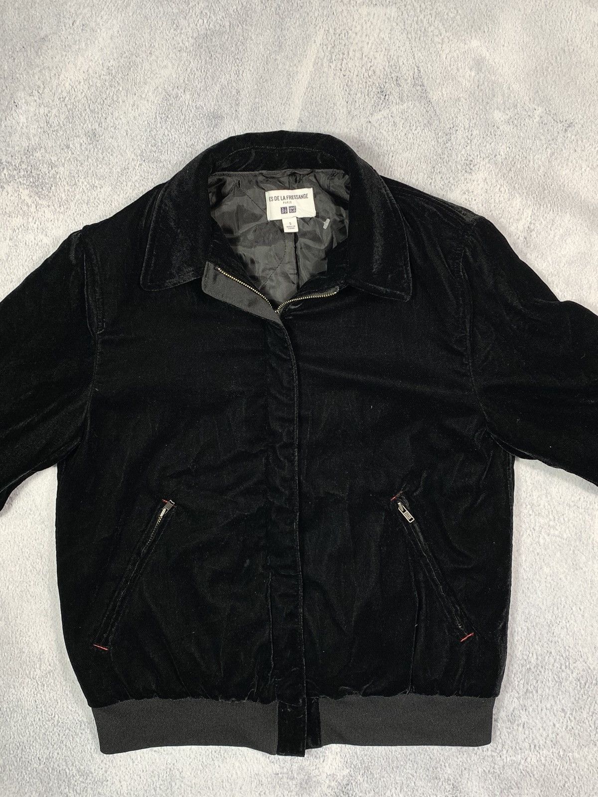 Uniqlo Vintage UNIQLO X INES DE LA FRESSANGE Paris velvet bomber Size S / US 4 / IT 40 - 5 Thumbnail