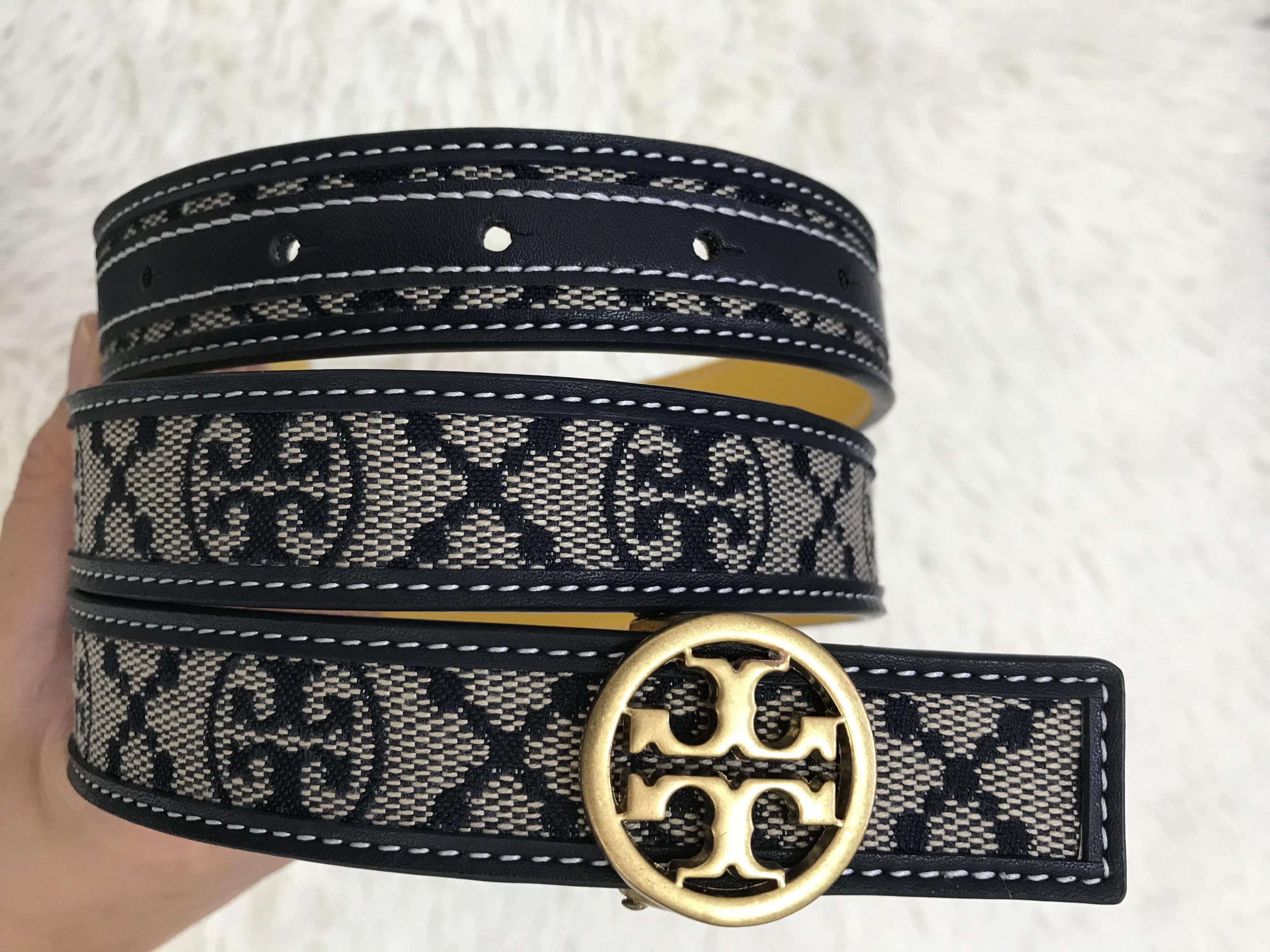 Tory Burch Tory Burch women's T Monogram Jacquard Belt Size ONE SIZE - 4 Thumbnail