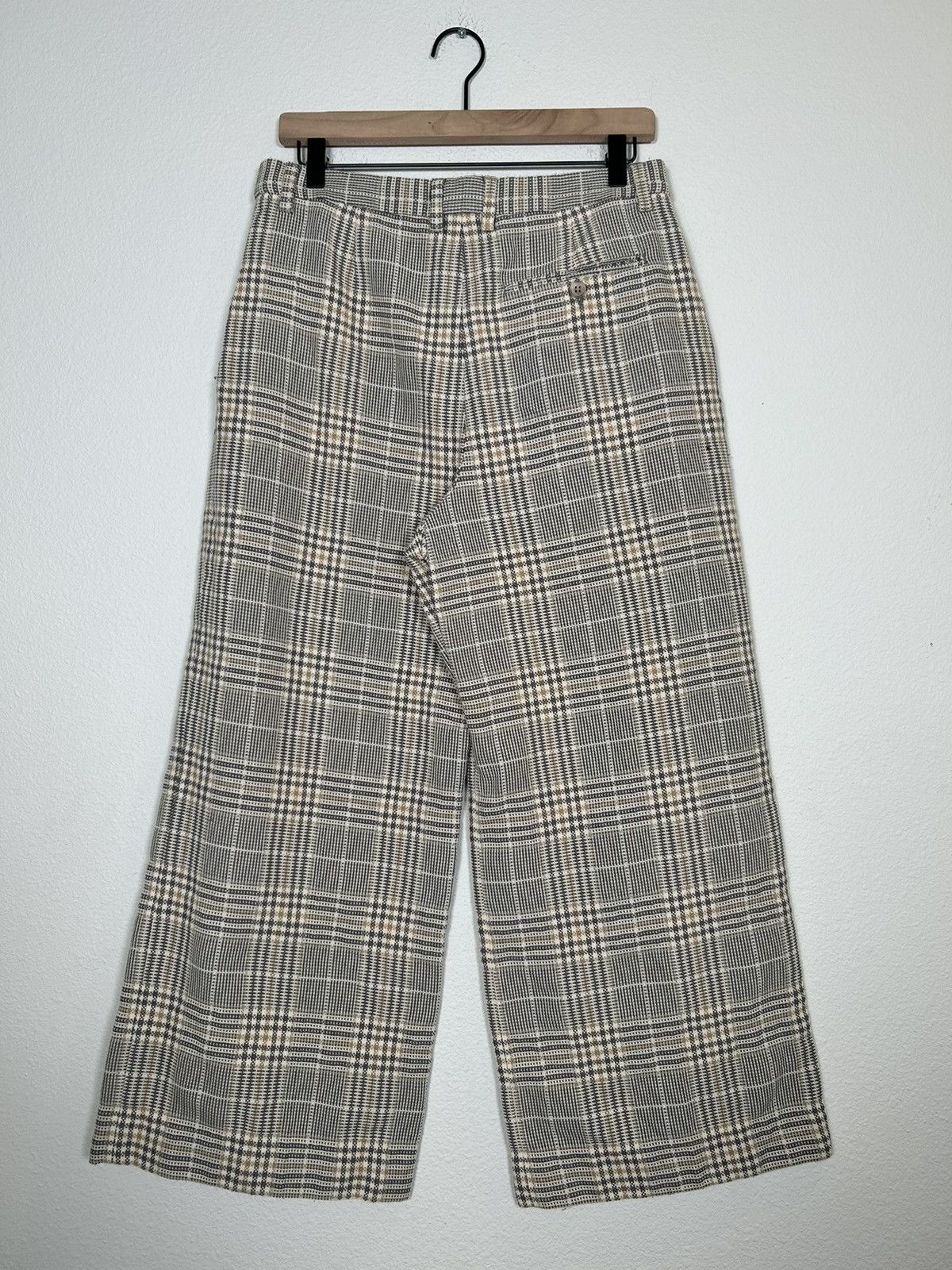 Acne Studios Tweed Plaid Cropped Trousers Size US 30 / EU 46 - 3 Thumbnail
