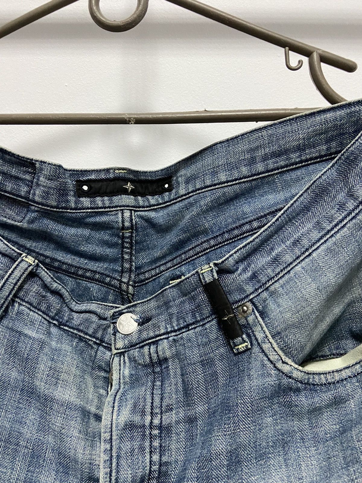 Massimo Osti × Stone Island × Vintage RARE Stone Island Denims Vintage jeans Pants stripes Size US 34 / EU 50 - 5 Thumbnail