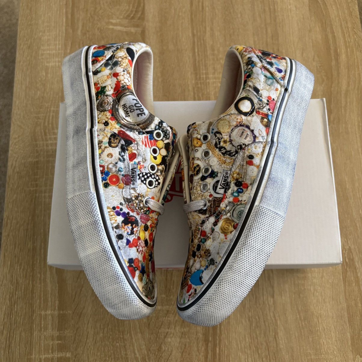 Supreme × Vans Supreme x Mike Kelley Vans Era White Size US 8 / EU 41 - 3 Thumbnail
