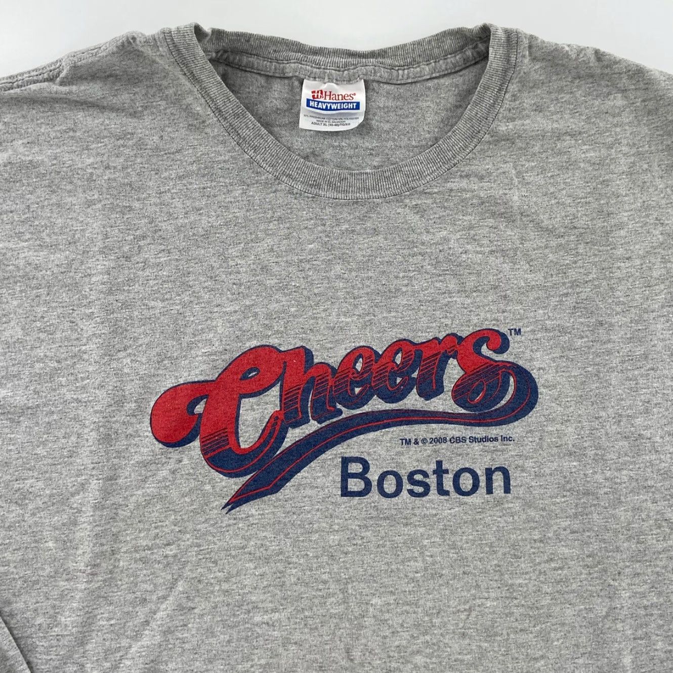 Hanes VINTAGE Cheers Bar TV Show Shirt Crew Neck Long Sleeve Adult XL Gray Hanes CBS Studios Boston T-Shirt 2000s Mens Size US XL / EU 56 / 4 - 3 Thumbnail