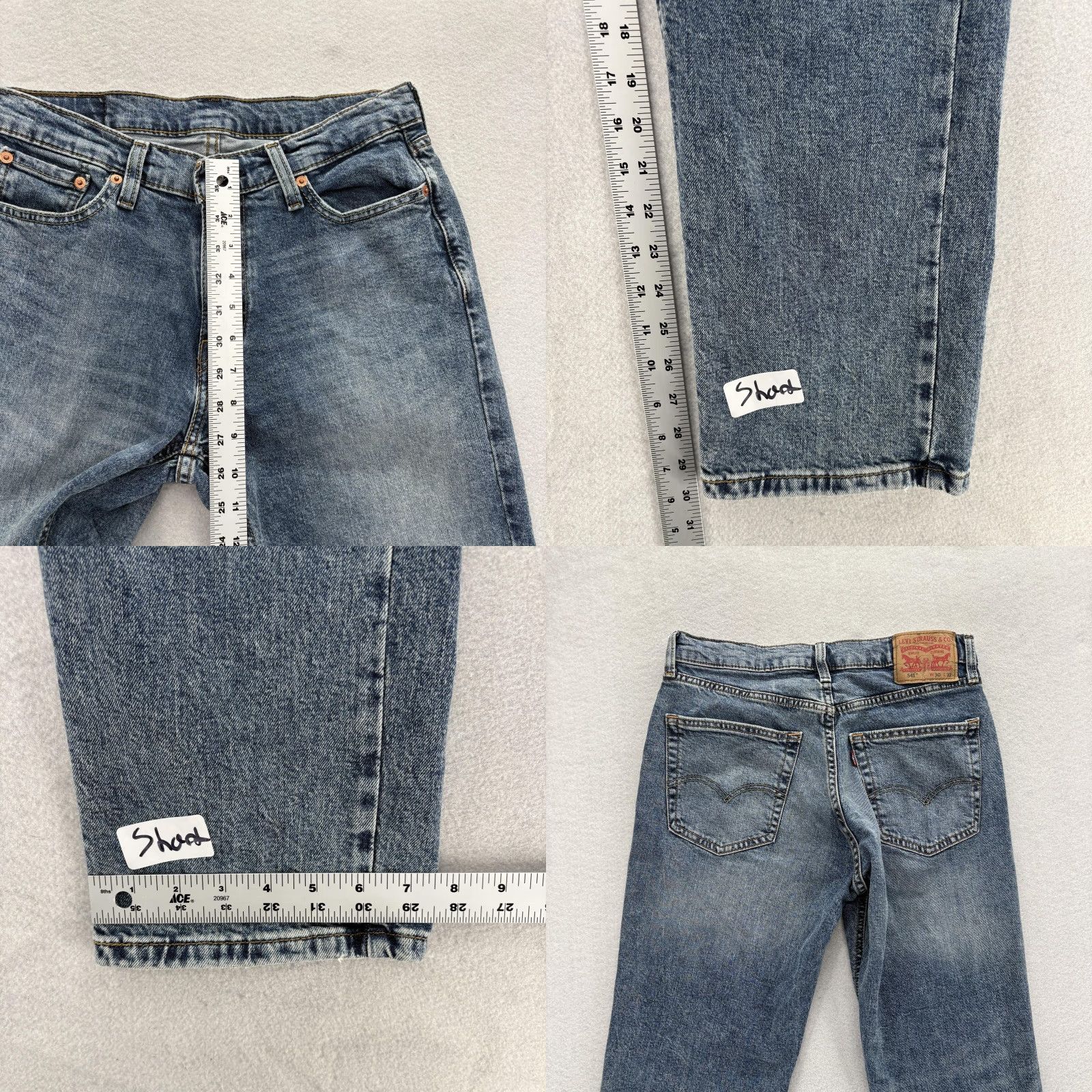 Levi's Levi's 541 Athletic Taper Jeans Mens 30x30 Blue Medium Wash Stretch Denim Casual Size US 30 / EU 46 - 8 Thumbnail