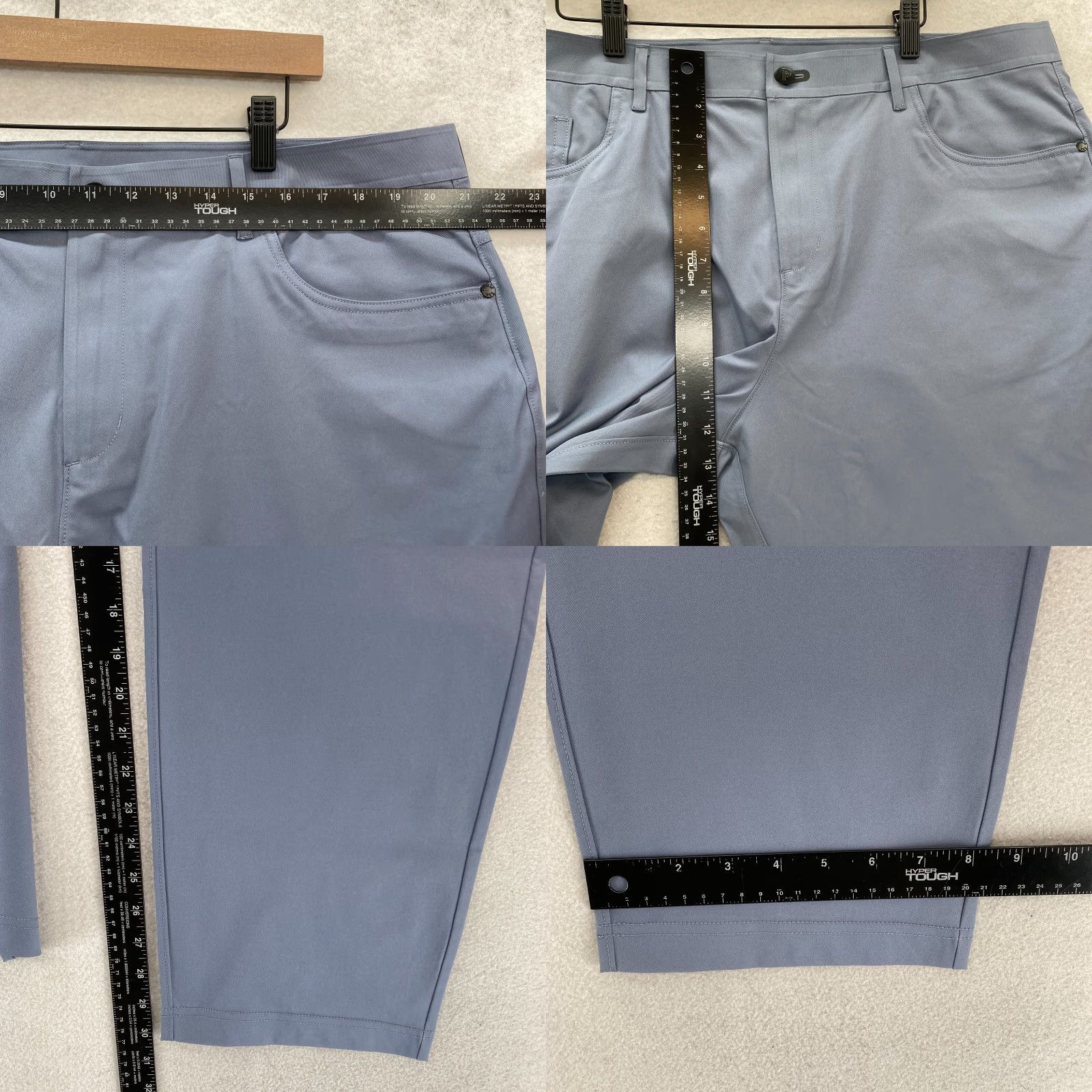 Vintage Public Rec Workday Pant 2.0 Mens 42x32 Blue Straight Leg Stretch 5-Pocket Casual Size US 42 / EU 58 - 8 Thumbnail