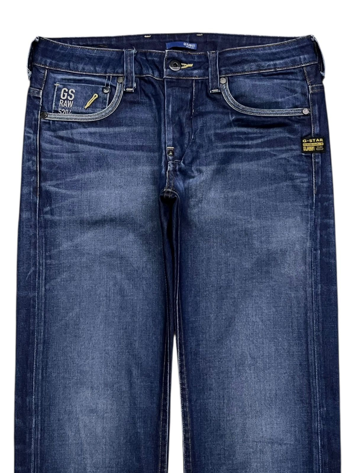 G-Star Vintage G-Star Raw Denim - Faded Wash, Honeycomb Denim Size US 32 / EU 48 - 4 Thumbnail