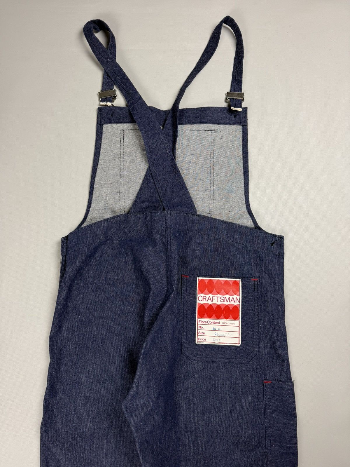 Craftsman × Vintage Deadstock VTG Craftsman Workwear Sanfor Shrunk Overalls Bib Size US 36 / EU 52 - 23 Thumbnail