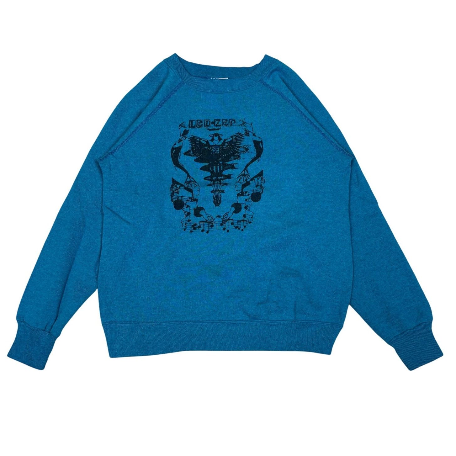 Hanes × Vintage VTG 80s Led Zep Tribute Psychedelic Rock Sweatshirt Medium Size US M / EU 48-50 / 2 - 1 Thumbnail