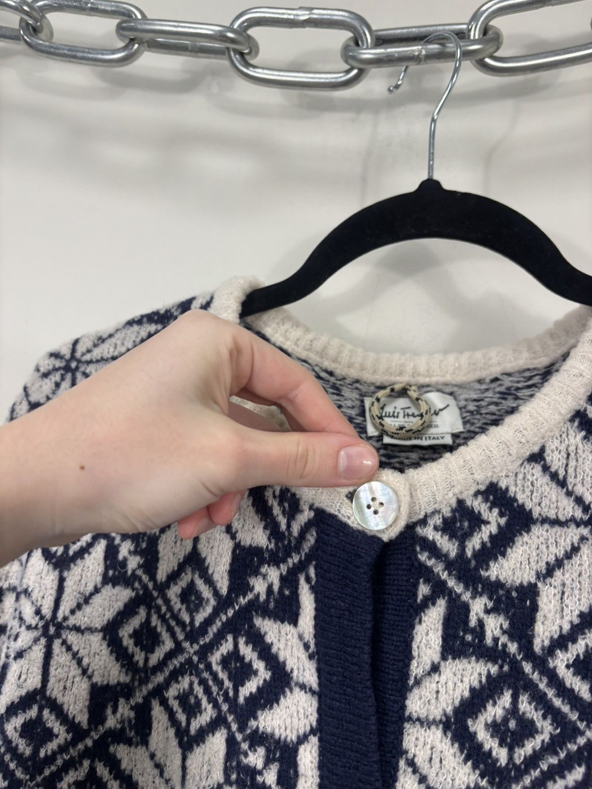 Other Luis Trenker Women’s Wool Alpine Fair Isle Cardigan Sweater Size XL / US 12-14 / IT 48-50 - 4 Thumbnail