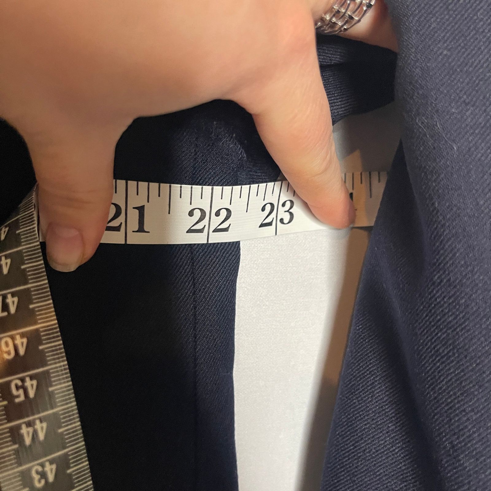J. Press J. Press Navy Blur 100% Wool Gold Button Closure Blazer 44L Size 44L - 10 Thumbnail