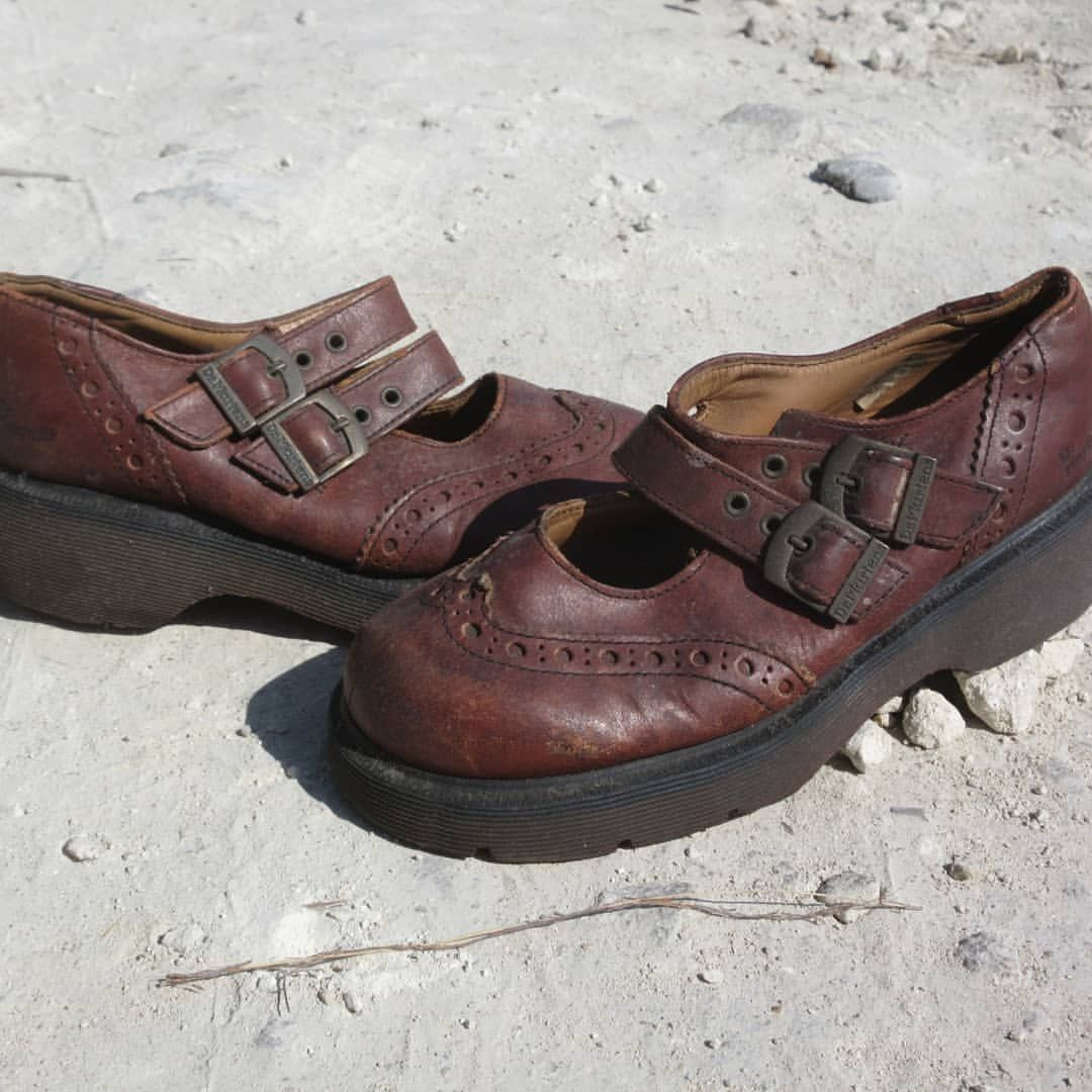Dr. Martens × Vintage Vintage Dr Martens Maryjane brown wingtip made In England Size US 5.5 / EU 38 - 4 Thumbnail