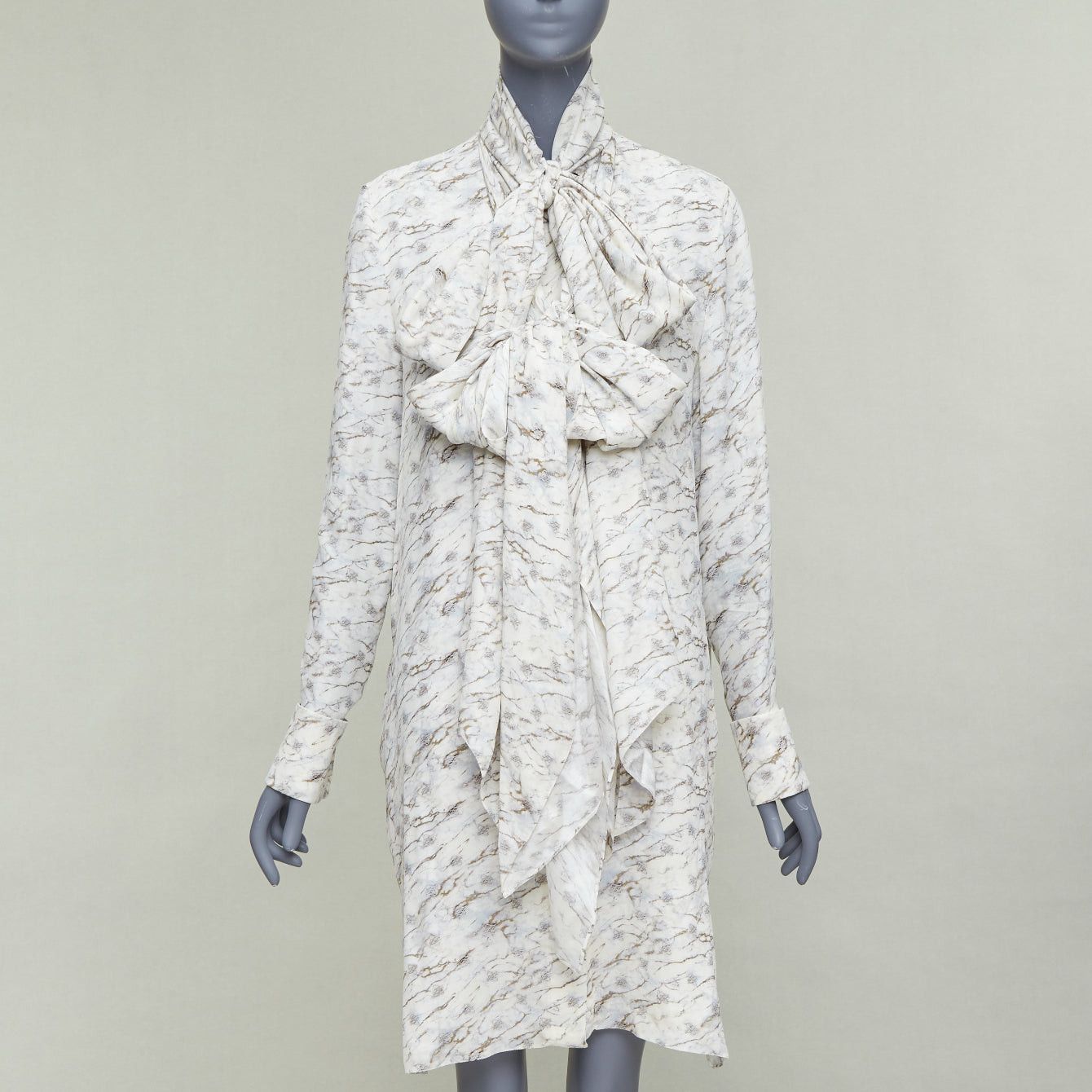 Fendi FENDI FF Karligraphy off white monogram marble print midi dress IT42 M Size M / US 6-8 / IT 42-44 - 1 Thumbnail