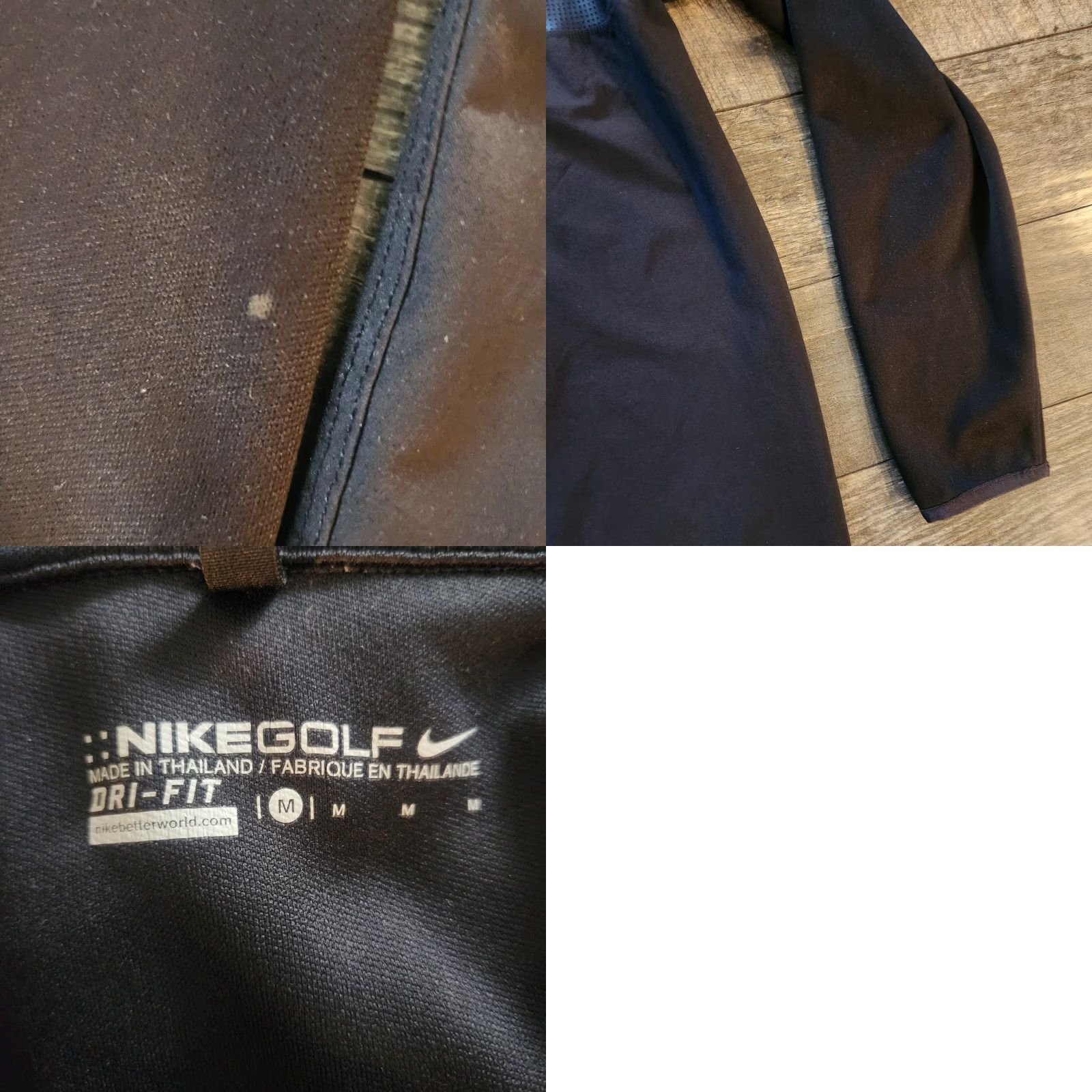 Nike Nike McClelland's Scotch Whisky 1/4 Zip Pullover Mens Medium Black Windbreaker Sweatshirt Size US M / EU 48-50 / 2 - 9 Thumbnail