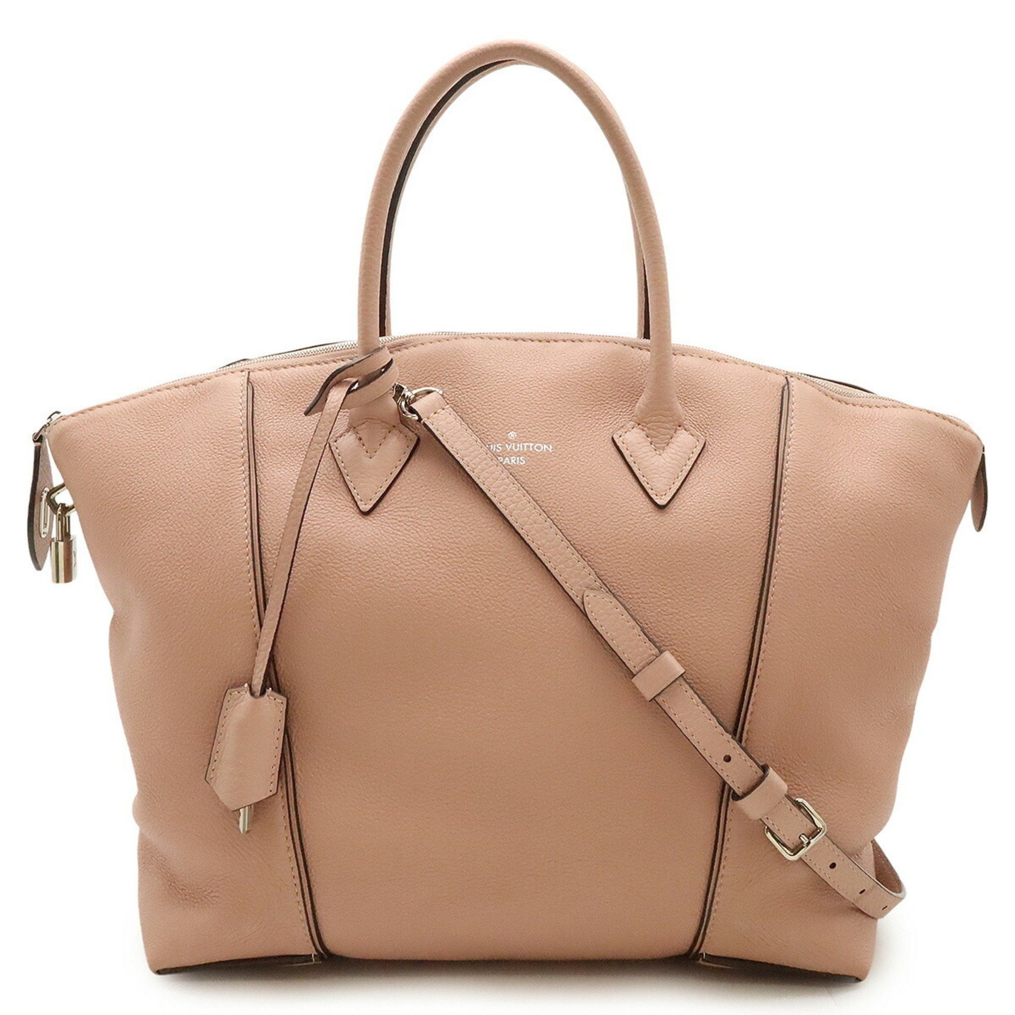 Louis Vuitton Parnassus Lockit Mm Tote Bag Shoulder Veau Casimir Leather Magnolia Pink M94594, Women's