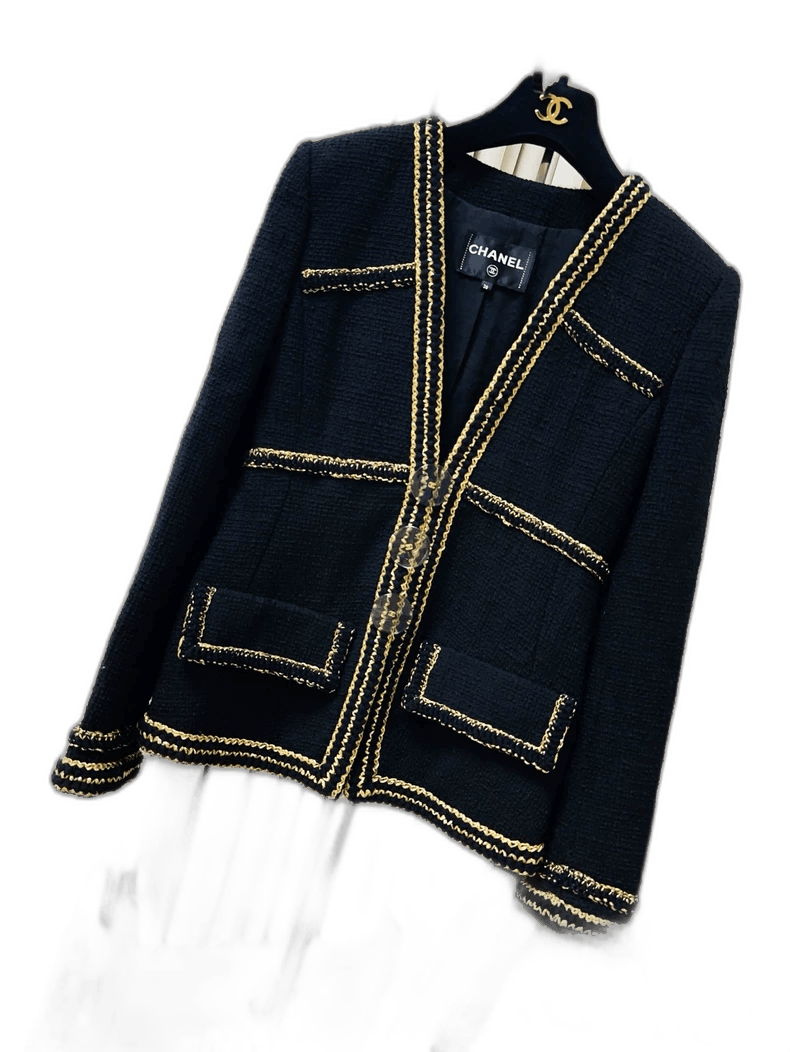 Chanel Chanel Metiers d'Art Gold-Trimmed Jacket Size M / US 6-8 / IT 42-44 - 1 Thumbnail