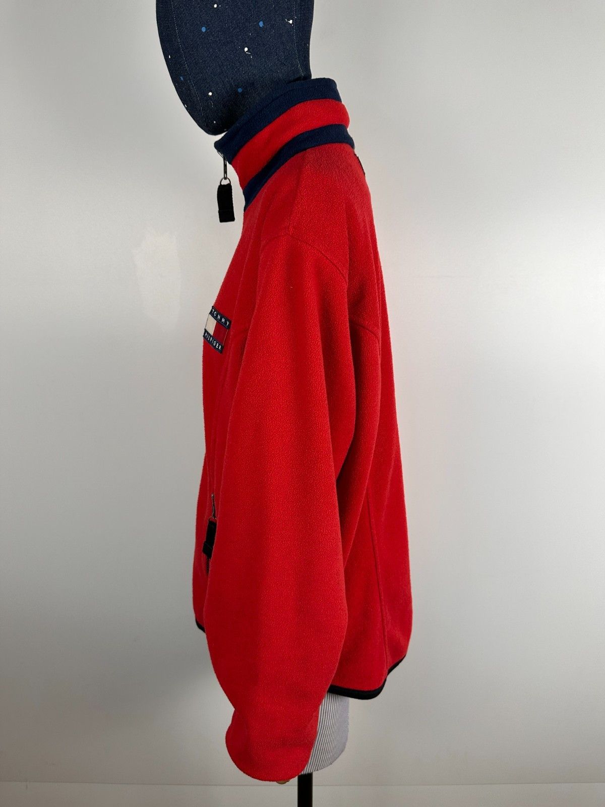 Tommy Hilfiger Tommy Hilfiger Flag Fleece Full Zip Jacket Size M 90s Red Size M / US 6-8 / IT 42-44 - 5 Thumbnail