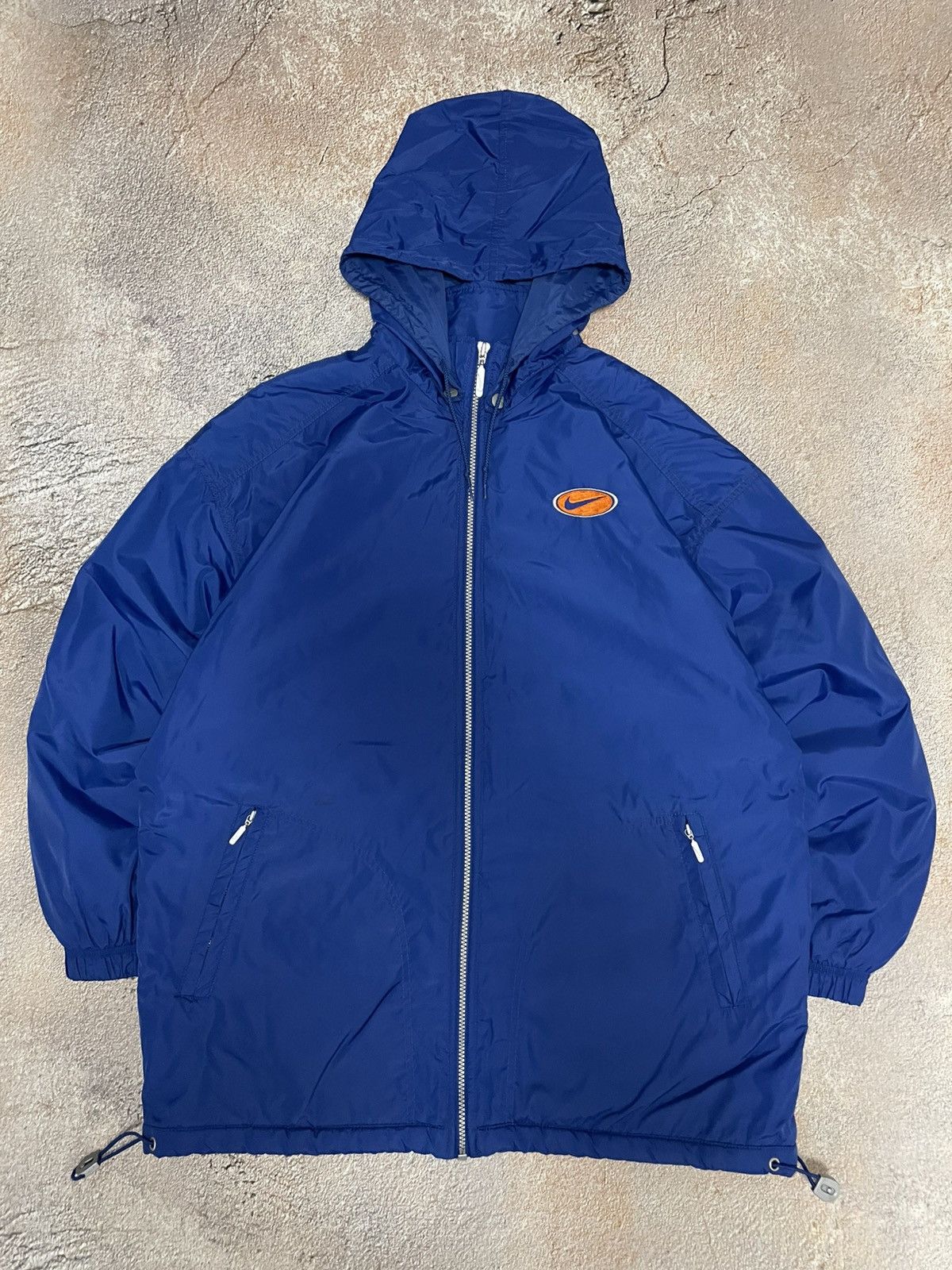 Nike Vintage Nike Big Logo Nylon Drill Jacket Size US M / EU 48-50 / 2 - 4 Thumbnail