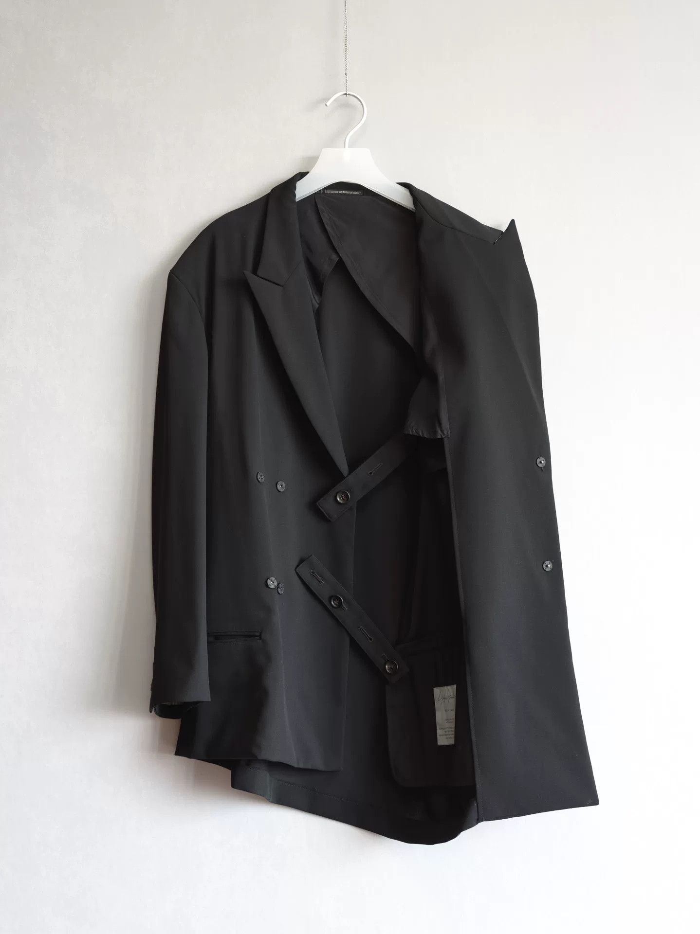 Yohji Yamamoto asymmetrical double-breasted waist jacket Size S / US 4 / IT 40 - 1 Thumbnail