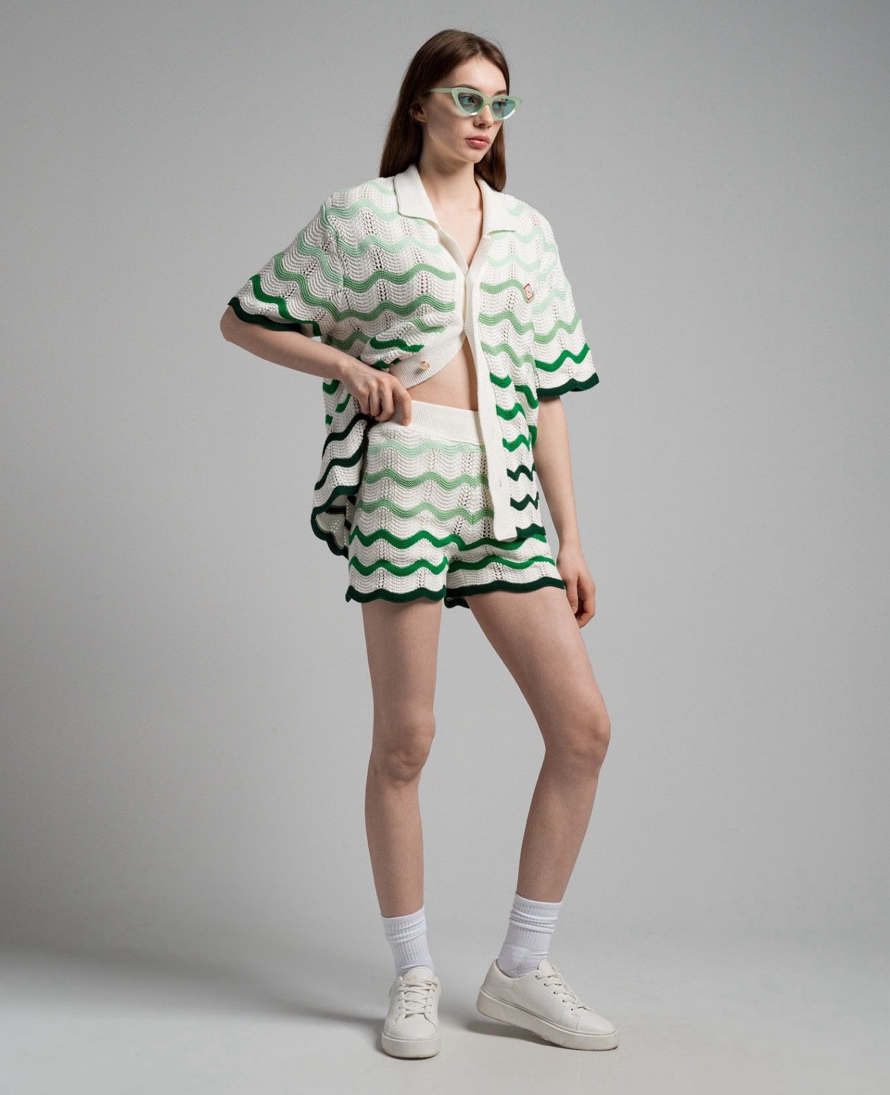 Casablanca Casablanca Paris Wavy Gradient Crochet Shorts Size 25" / US 0 / IT 36 - 2 Thumbnail