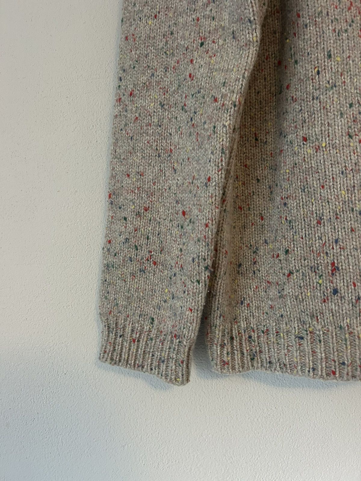 Louis Vuitton Multicolor Speckled Wool V-Neck Sweater Size US M / EU 48-50 / 2 - 12 Thumbnail