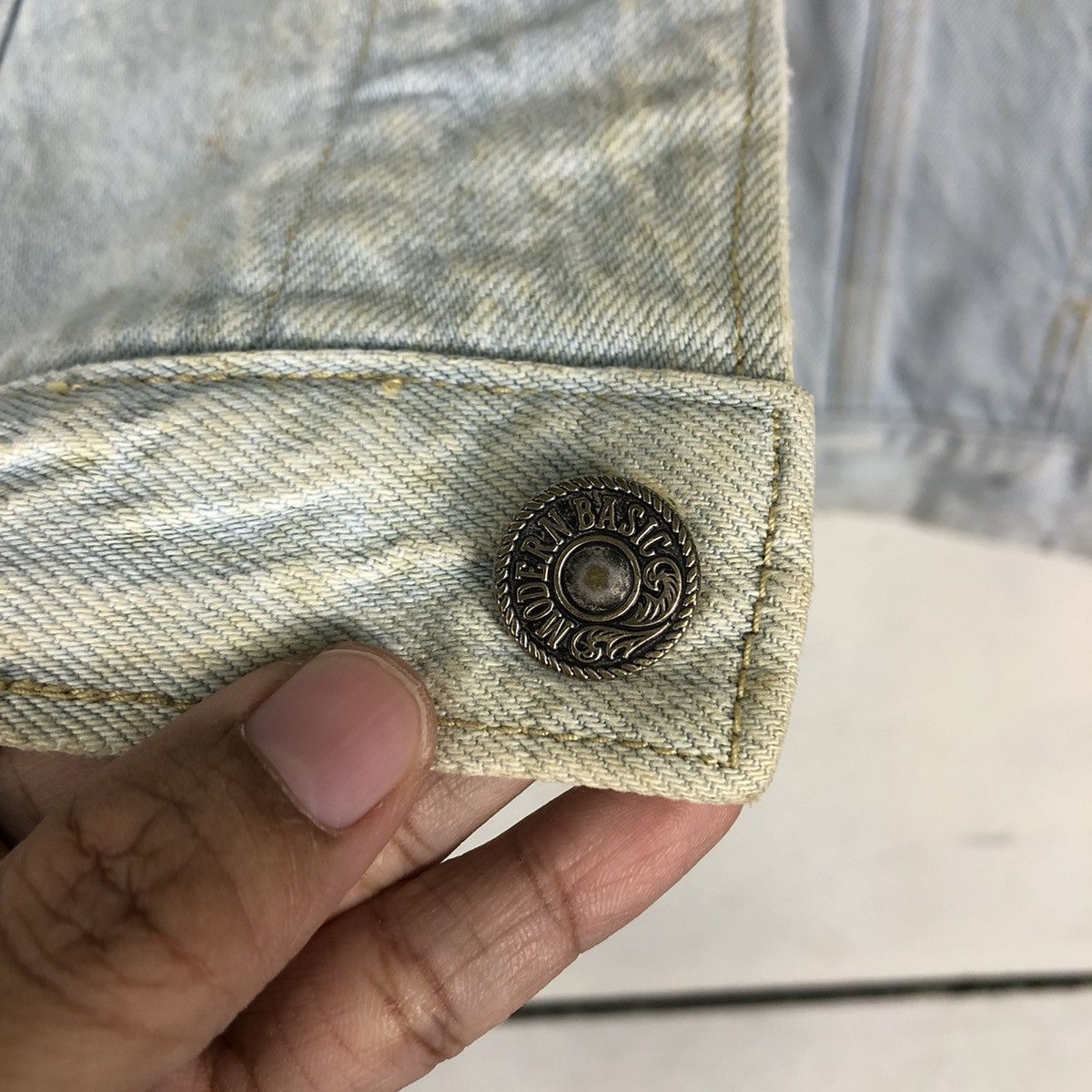 Vintage Vintage Cropped Denim Trucker Jacket Sterling Japan Kapital Size US M / EU 48-50 / 2 - 16 Thumbnail