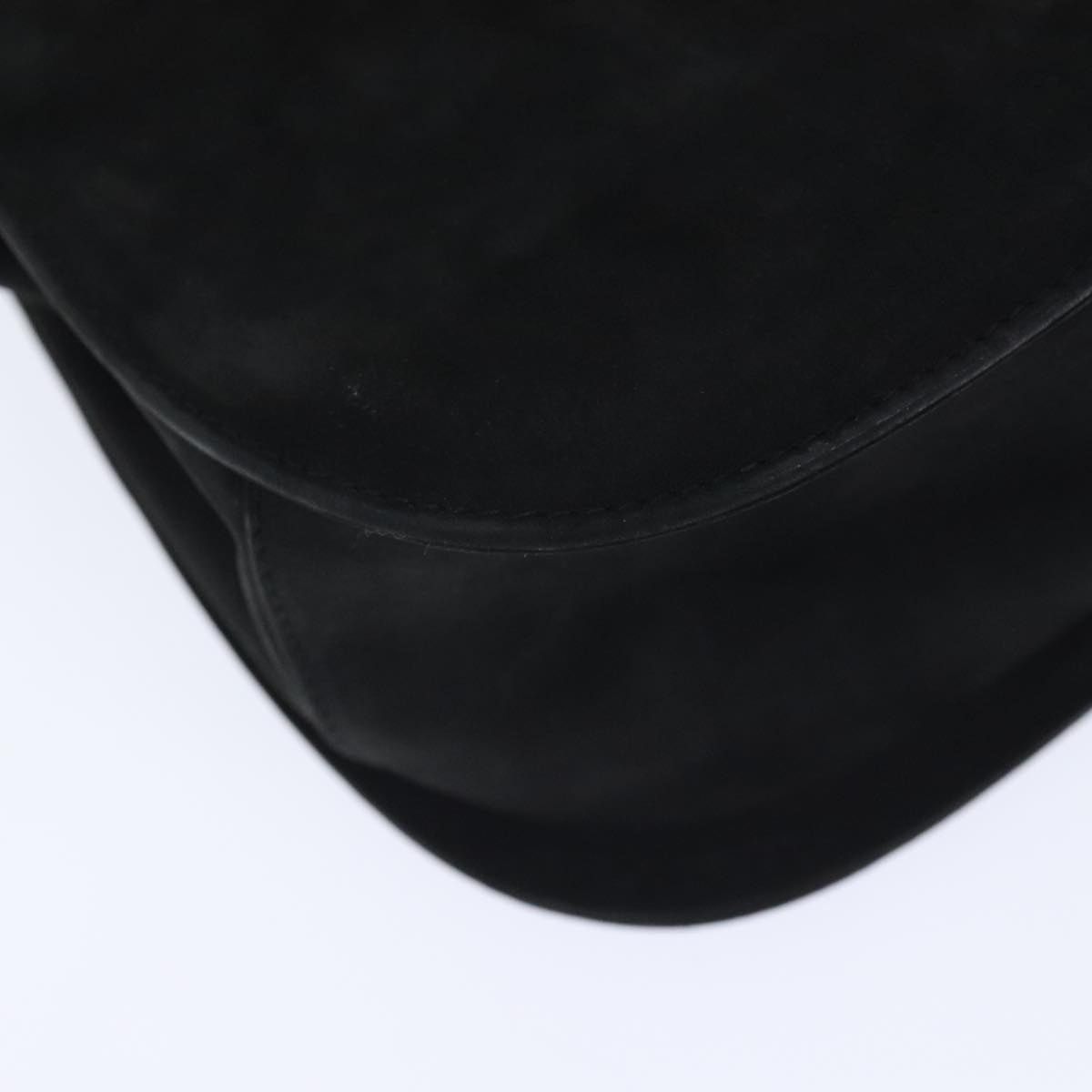 Salvatore Ferragamo Salvatore Ferragamo Gancini Hand Bag Suede Black Gold Size ONE SIZE - 16 Thumbnail