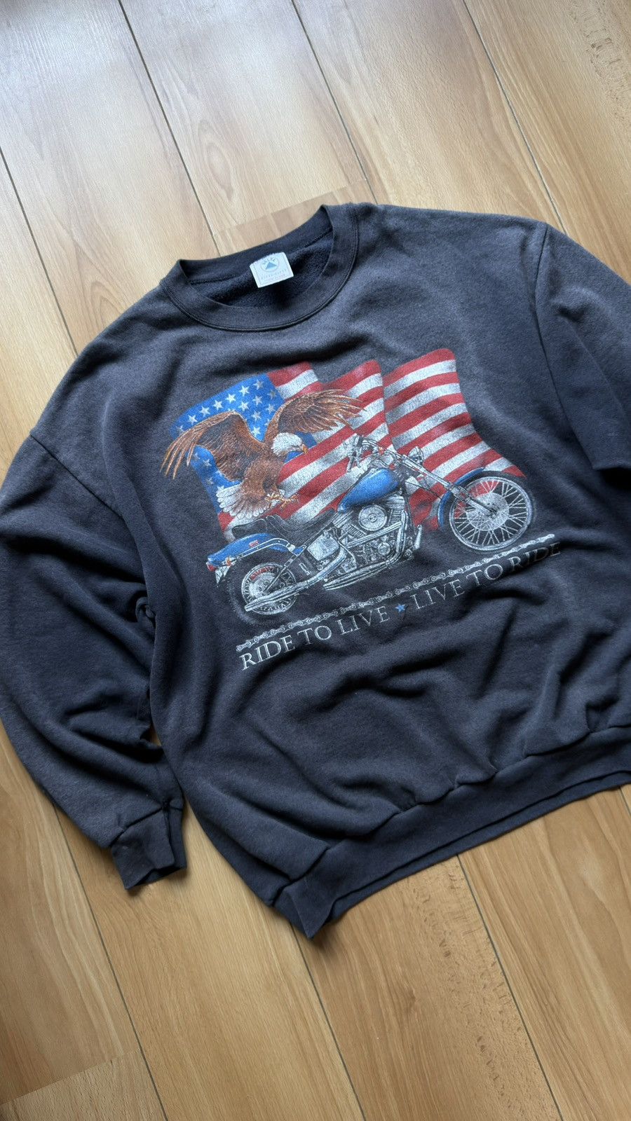 Vintage amercian vintage 90s Bike racing sweatshirt Size US XXL / EU 58 / 5 - 1 Thumbnail