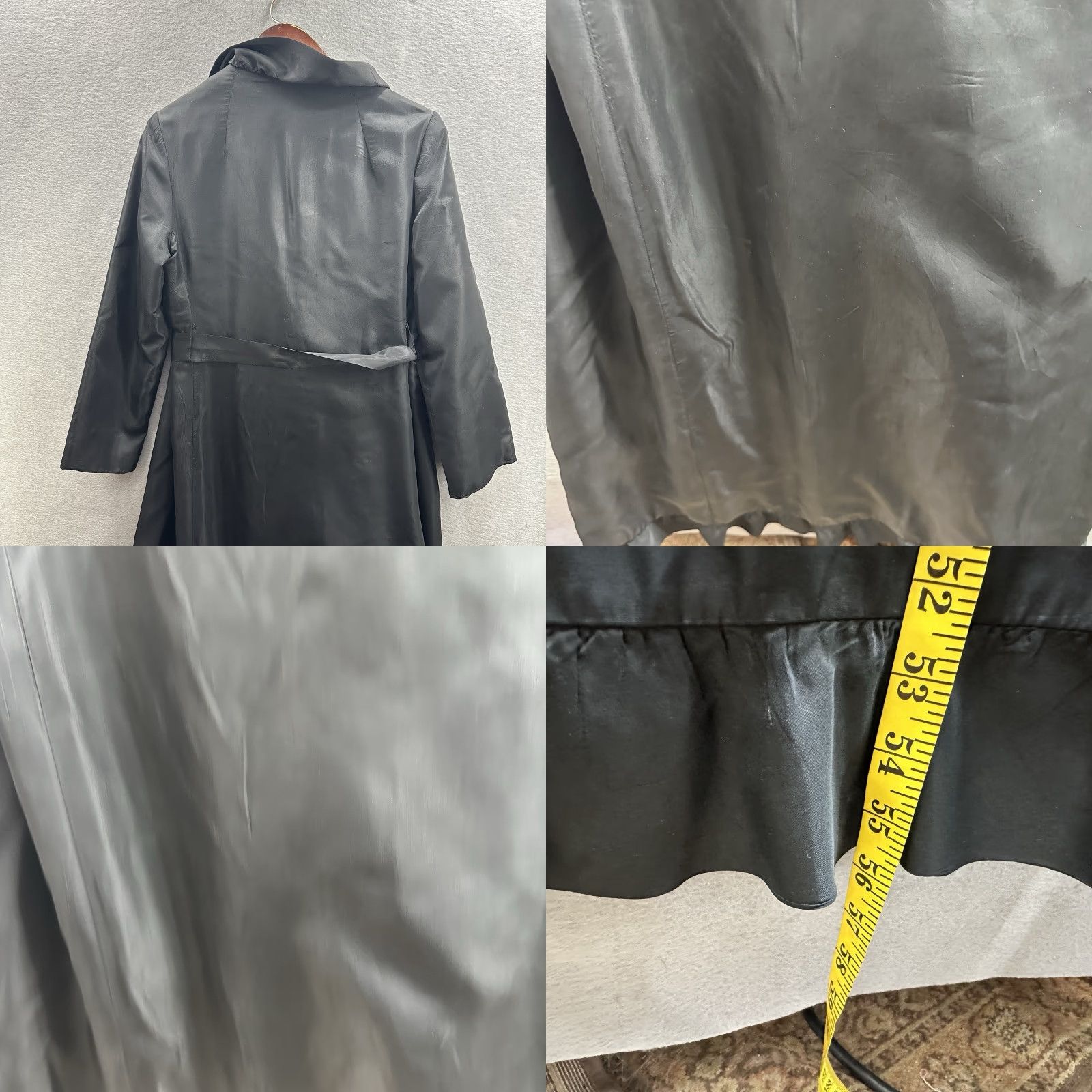 Vintage VINTAGE Clarendon Henry Friedricks Maxi Overcoat Womens M Black 1970s Eveningwear Cape Long Quiet Lux Cottage Size M / US 6-8 / IT 42-44 - 8 Thumbnail