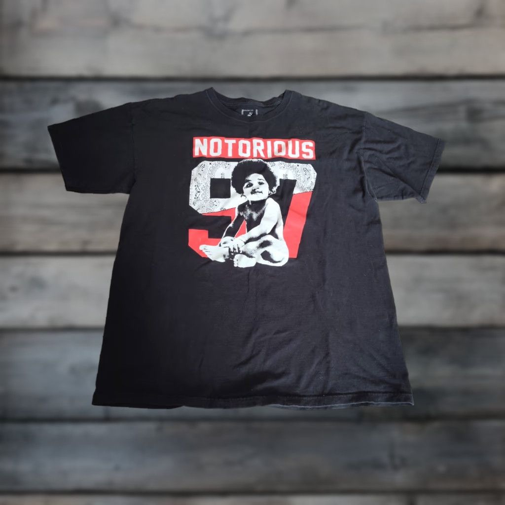 Vintage Notorious BIG Biggie Smalls Graphic T-Shirt Men’s Black Brooklyn Mint Size L 90s Hip Hop Size US L / EU 52-54 / 3 - 1 Thumbnail