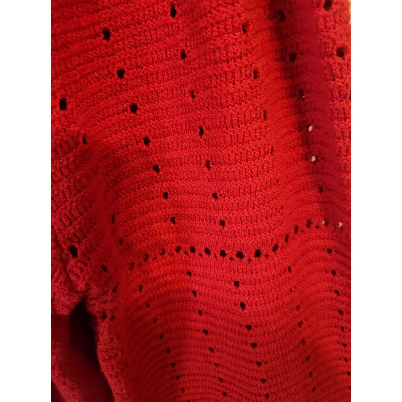 Vintage VINTAGE NWT Knox Rose Sweater Blousy Red 4X Plus Hippie Boho Pullover Long Sleeve Round Neck Women Mens? Size XXL / US 16-18 / IT 52-54 - 4 Thumbnail