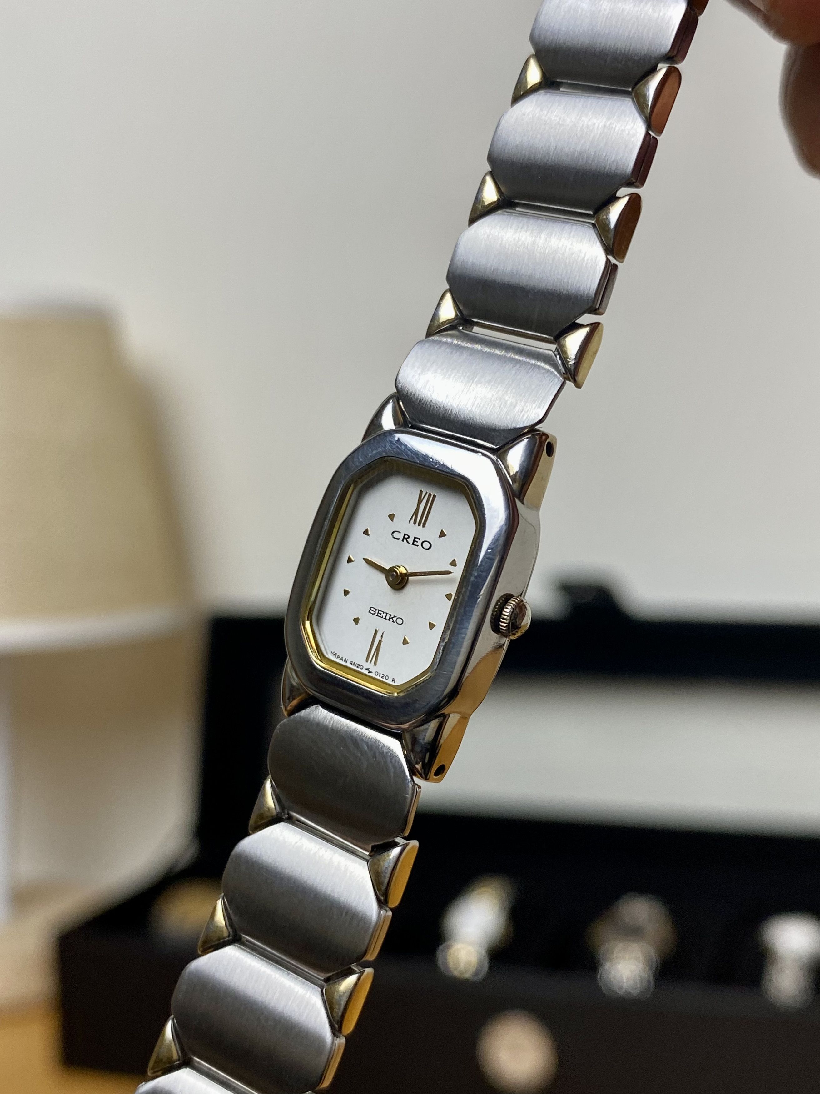 Seiko × Vintage 💥 Vtg Seiko Creo Twotone Bracelet Lady Size ONE SIZE - 3 Thumbnail