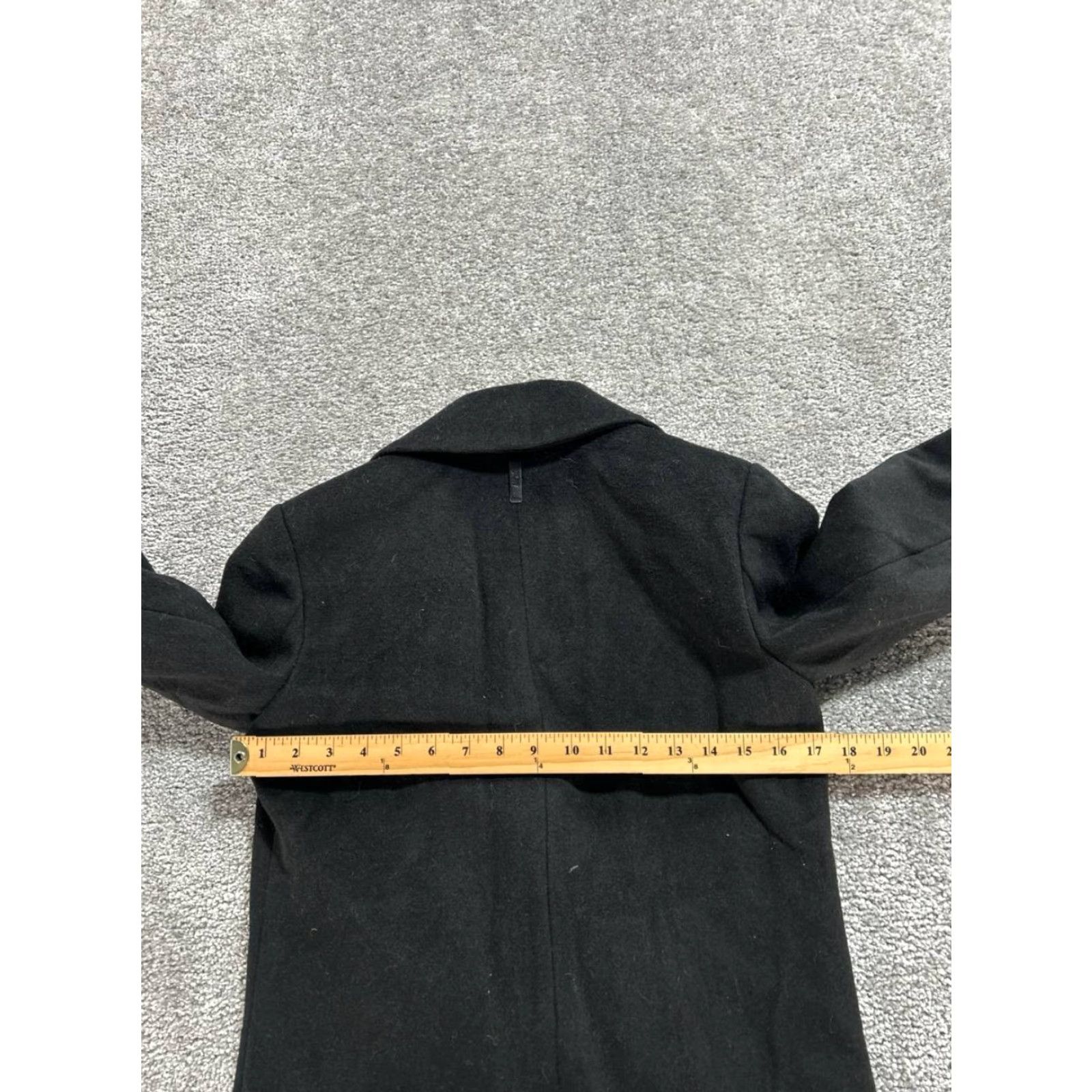 DKNY Dkny Overcoat Coat 0 P Black Wool Blend Womens Size XS / US 0-2 / IT 36-38 - 5 Thumbnail