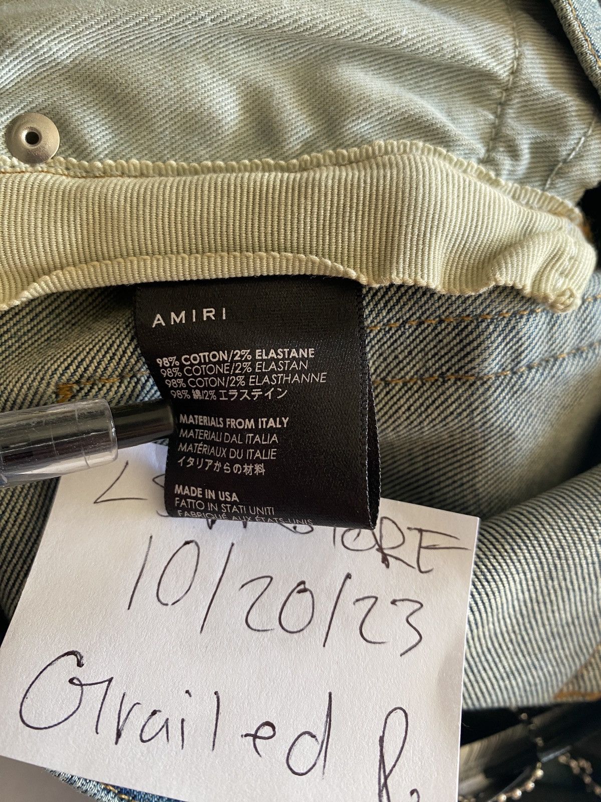 Amiri AMIRI Art Patch Medium Indigo 32 OG Rare* Size US 32 / EU 48 - 15 Thumbnail