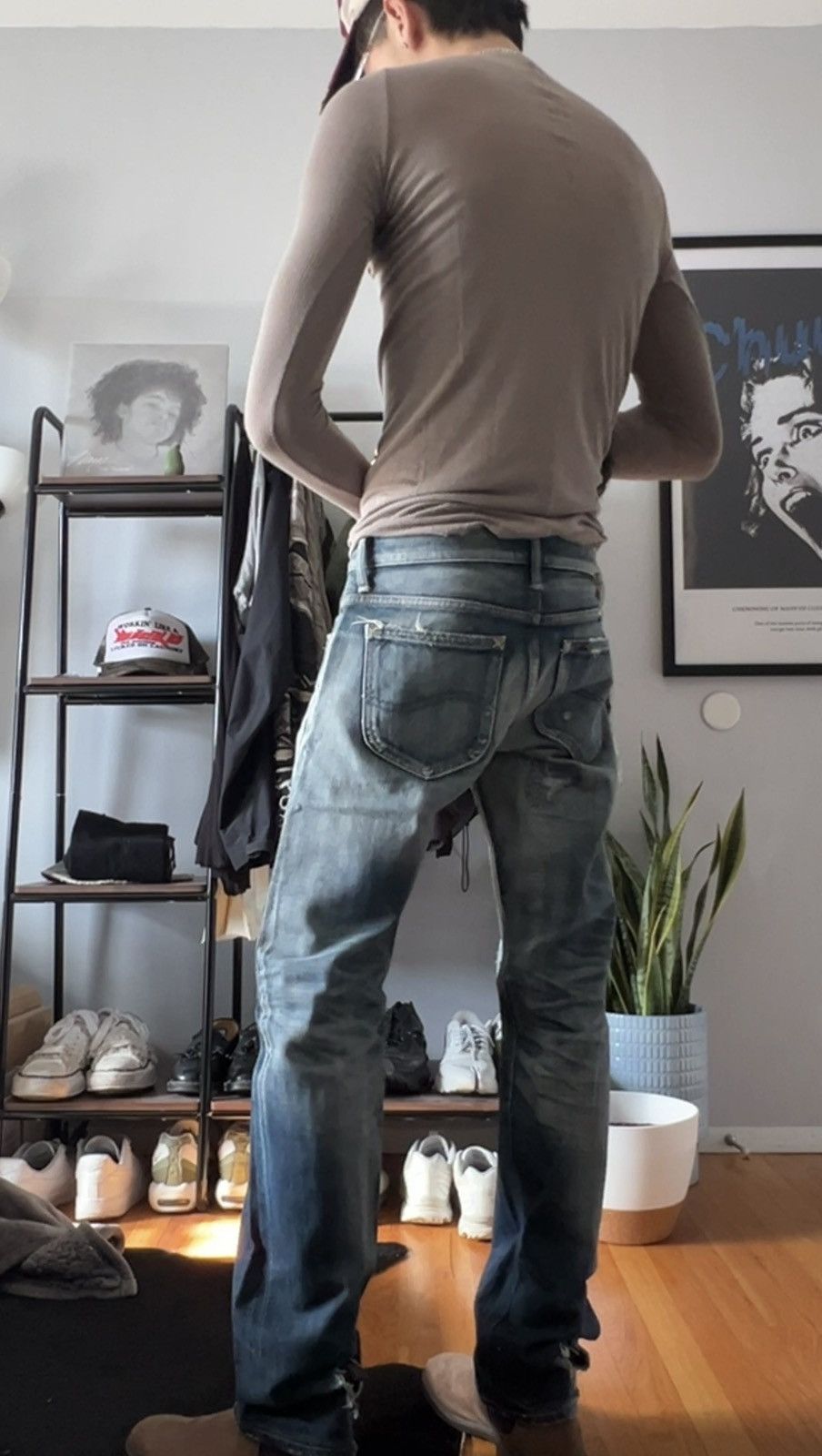 Lee × Vintage Lee Selvedge Boro Style Sashiko Denim Japan Edition Size US 31 - 5 Thumbnail