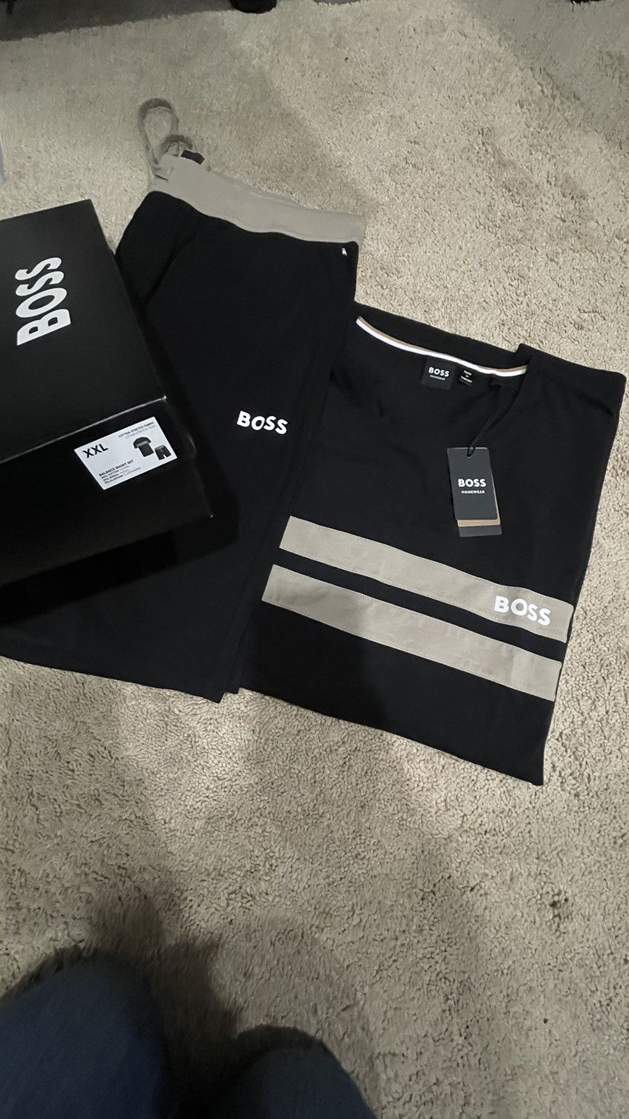 Hugo Boss HUGO BOSS PAJAMAS WITH PRINTED LOGOS Size US XXL / EU 58 / 5 - 1 Thumbnail