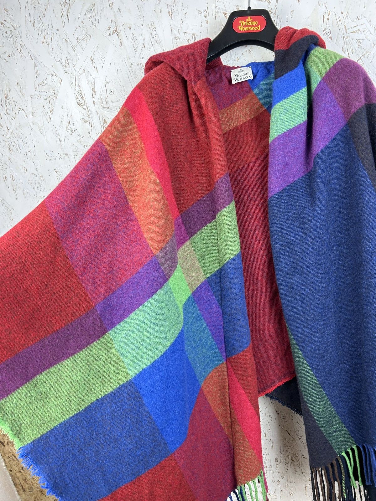Vivienne Westwood Vivienne Westwood Multicolor Wool Poncho Hooded Cape Size M / US 6-8 / IT 42-44 - 3 Thumbnail