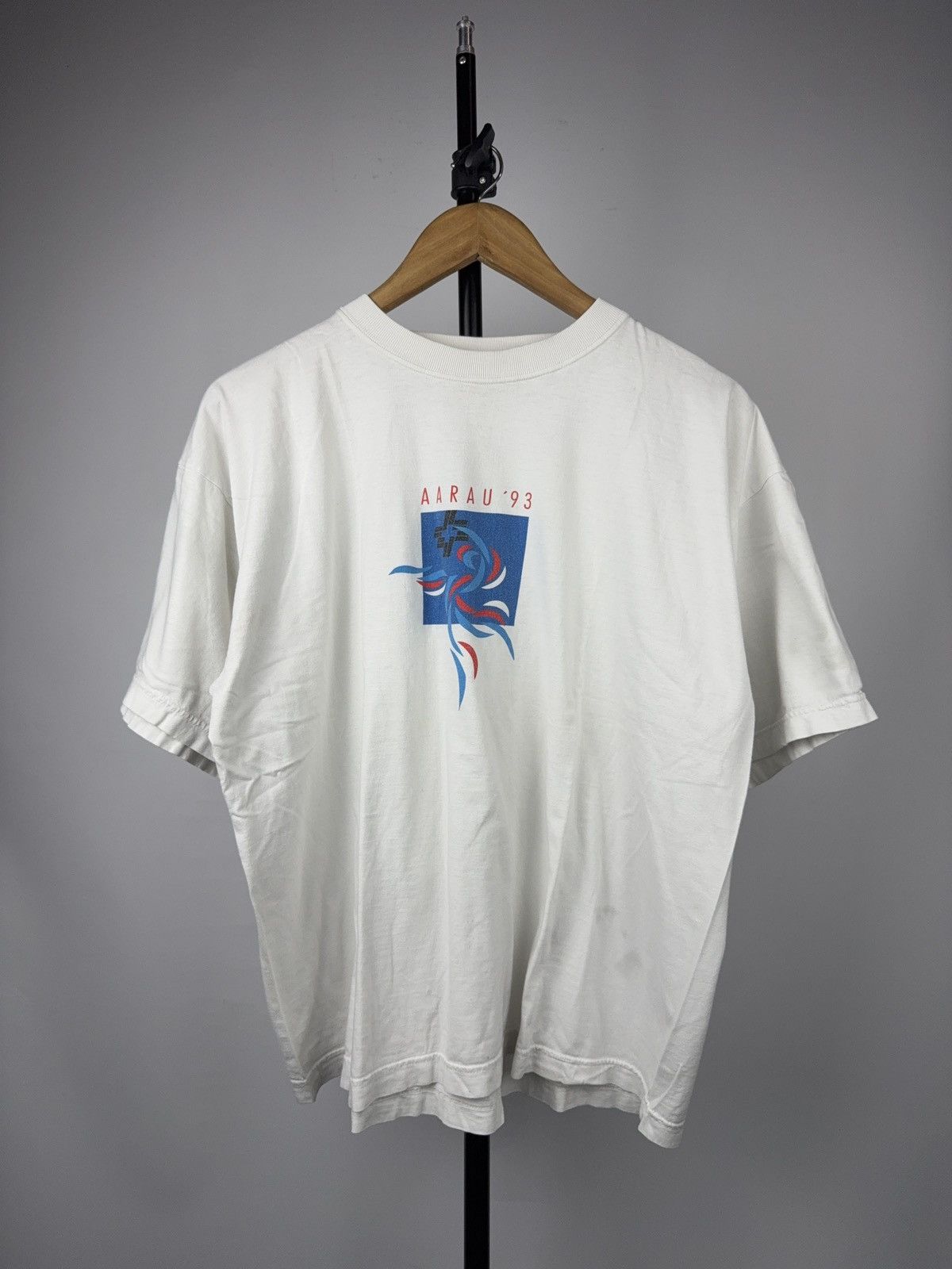 Vintage Vintage Aarau 1993 Swiss Concert Graphic T-Shirt Laurel Size US M / EU 48-50 / 2 - 1 Thumbnail