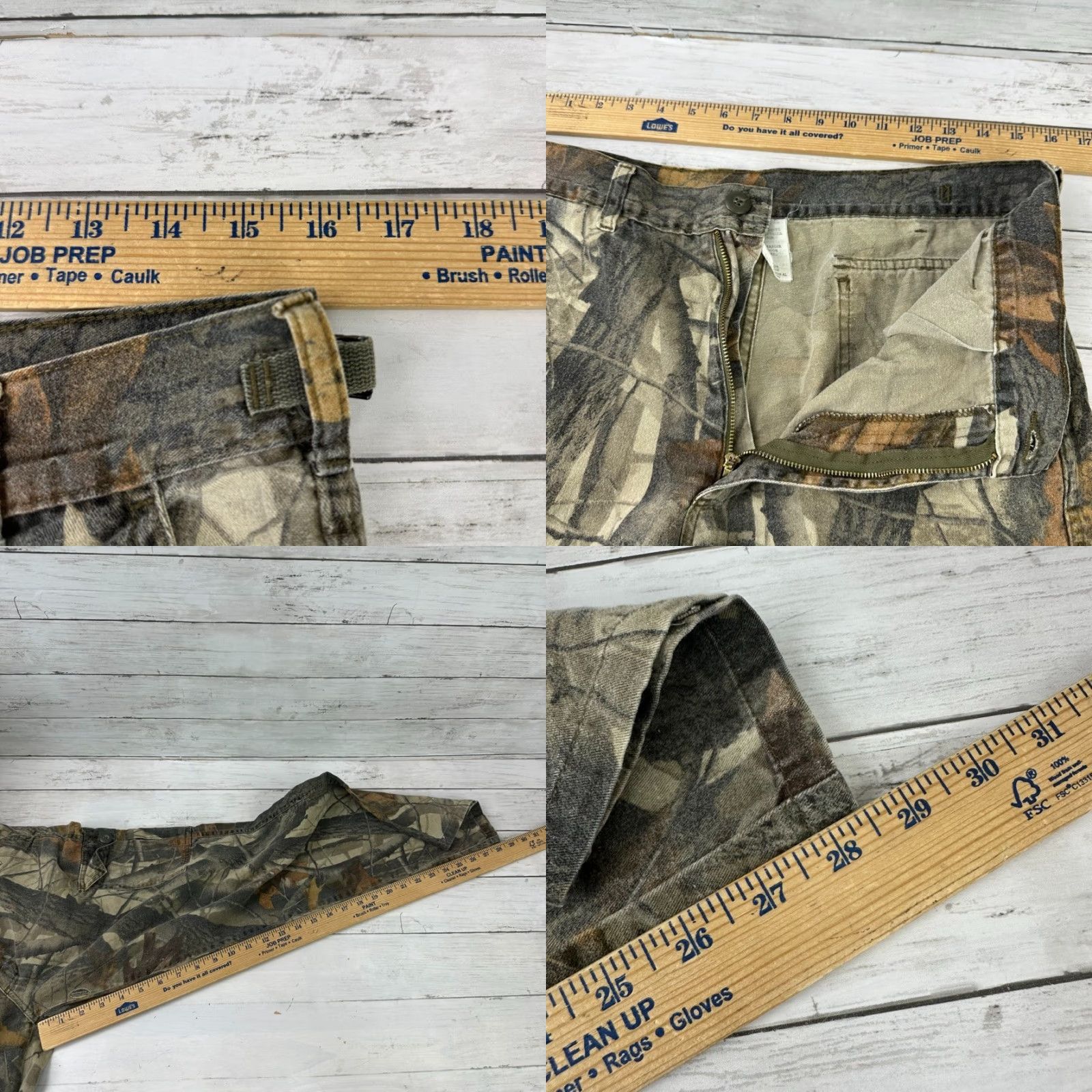 Vintage Ranger Classics Mens Small Hunting Pants Realtree Hardwoods Camo Cargo 32x28 Size US 29 - 9 Thumbnail
