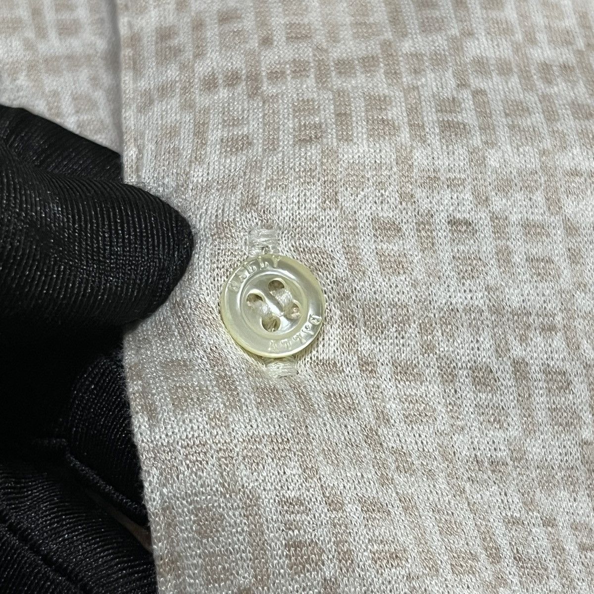 Bally × Vintage Vintage Bally Monogram Longsleeve Polo Shirt Size US S / EU 44-46 / 1 - 5 Thumbnail