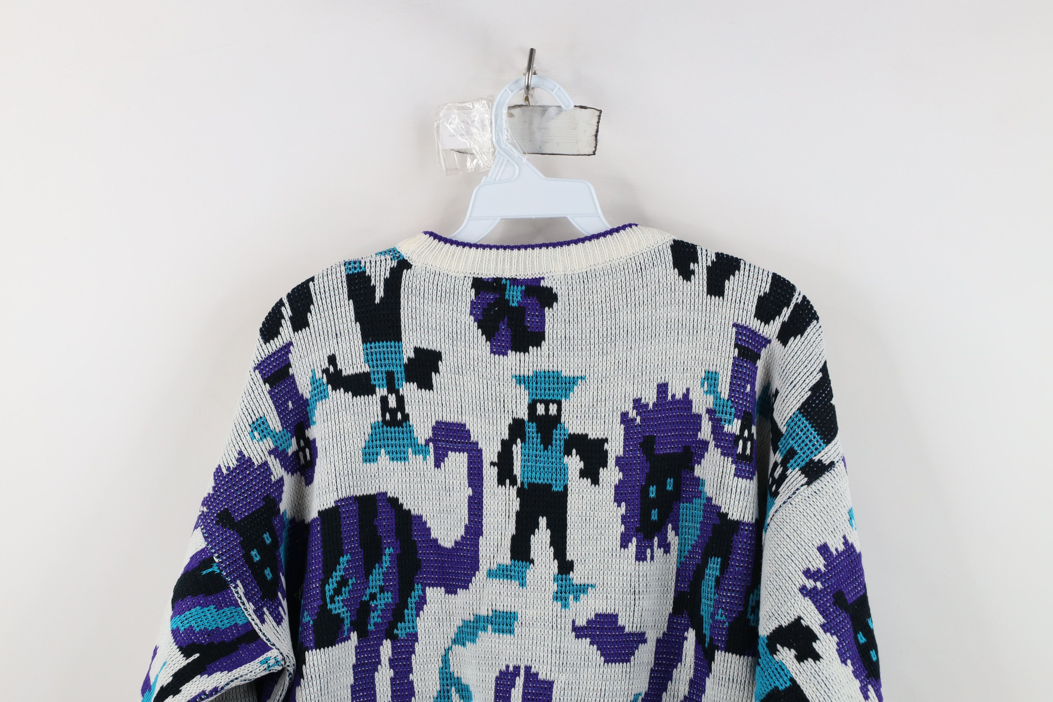 Vintage Vintage 90s Streetwear Lion All Over Print Knit Sweater Size M / US 6-8 / IT 42-44 - 12 Thumbnail