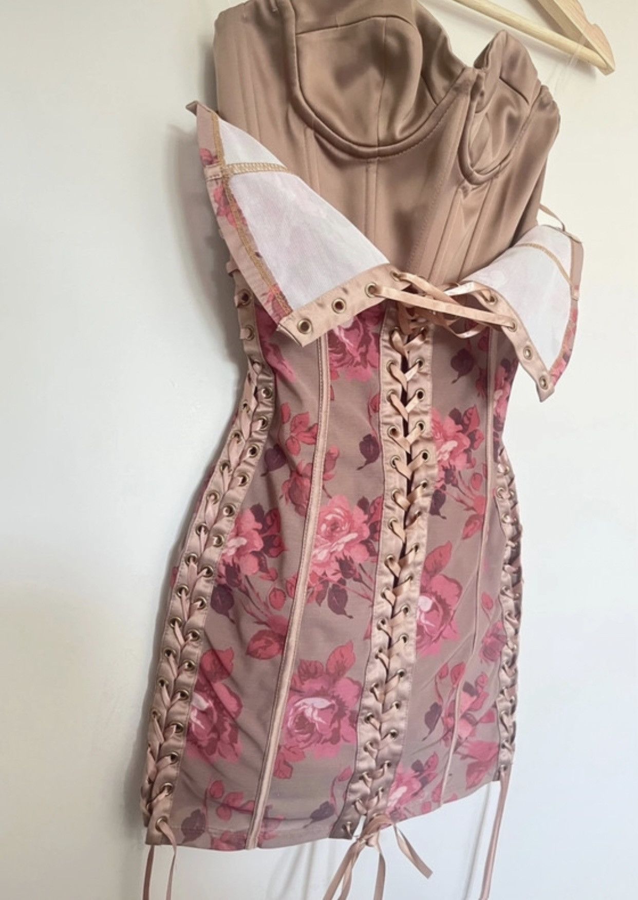 Other Floral corset dress unique Size XS / US 0-2 / IT 36-38 - 2 Thumbnail