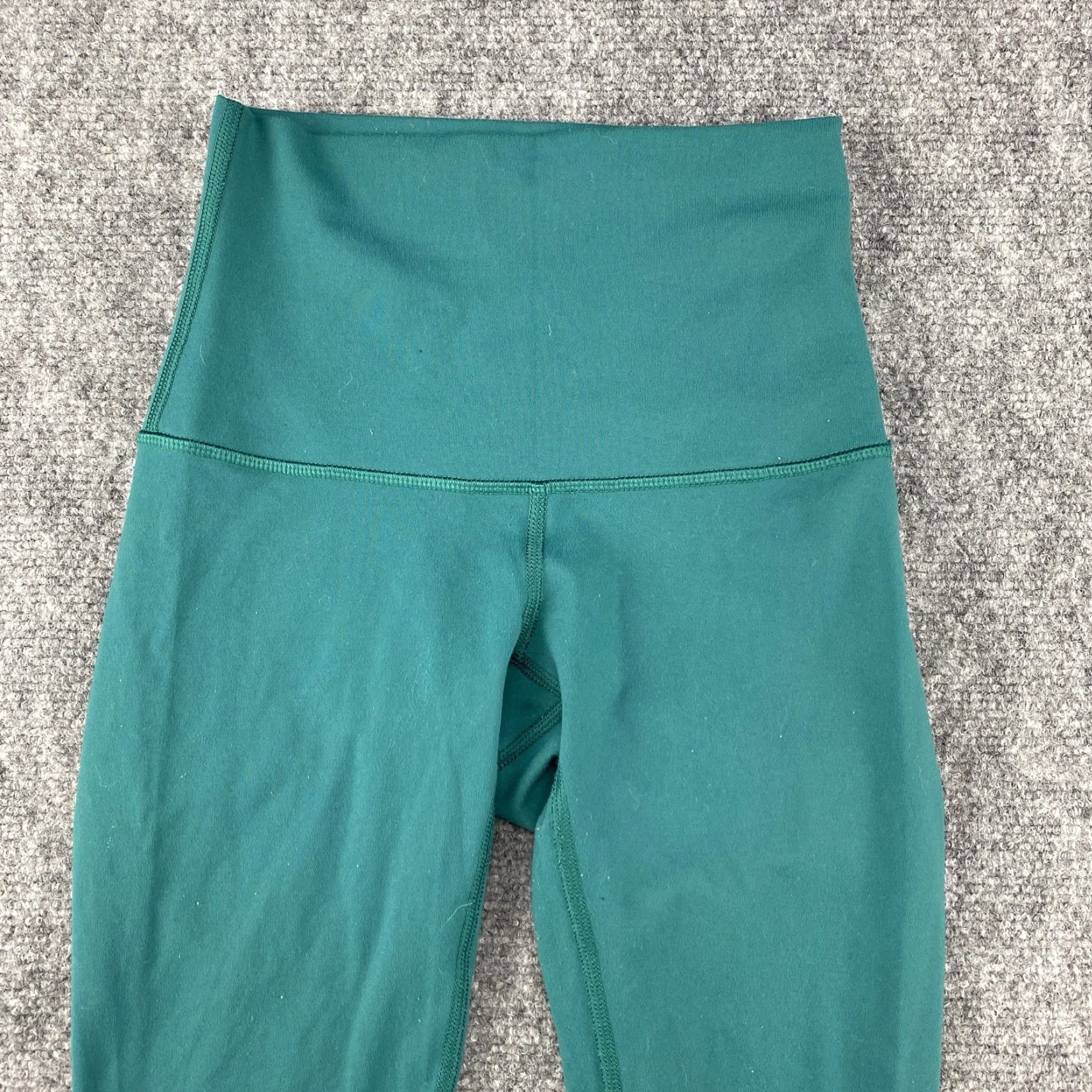 Lululemon Lululemon Wunder Under Crop Leggings Womens 2 Green High Rise Yoga Athletic Cropped Skinny Jersey Pull On Elastic Waist Size 26" / US 2 / IT 38 - 2 Thumbnail