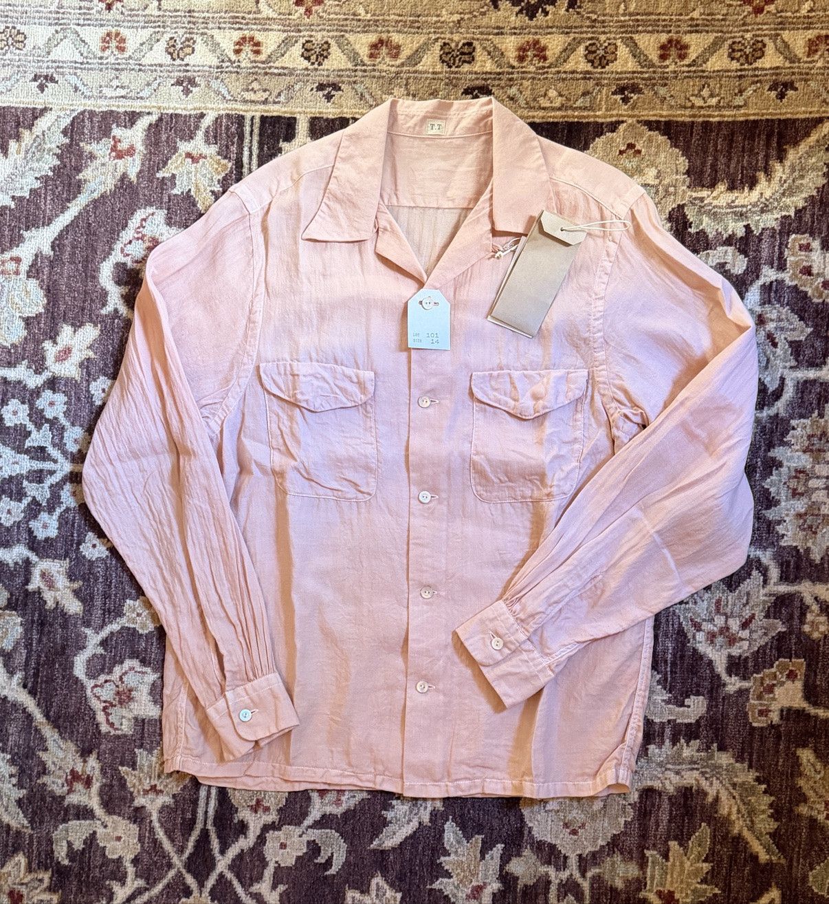 Taiga Takahashi Taiga Takahashi Lot 101 Shirt Sakura SS26 Sz 14 New w/ Tags Size US S / EU 44-46 / 1 - 1 Thumbnail