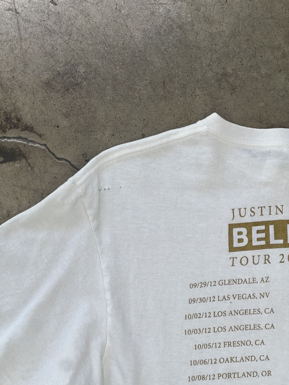 Band Tees Justin Bieber Believe Tour Concert Tee Medium Size US M / EU 48-50 / 2 - 7 Thumbnail
