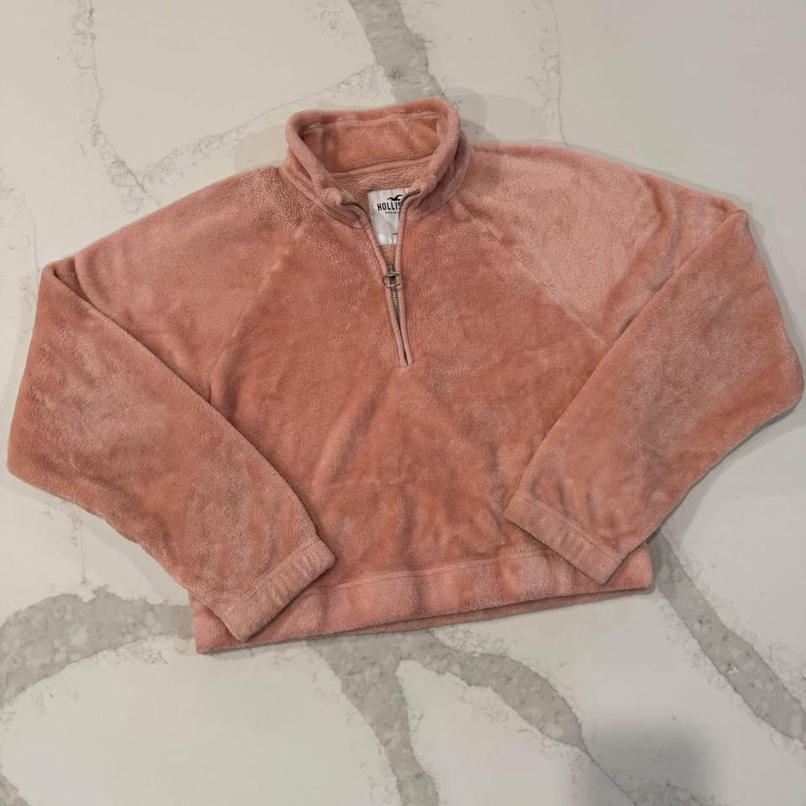 Hollister Hollister Half Zip Cropped Pullover Sweater Women's Small Size S / US 4 / IT 40 - 1 Thumbnail