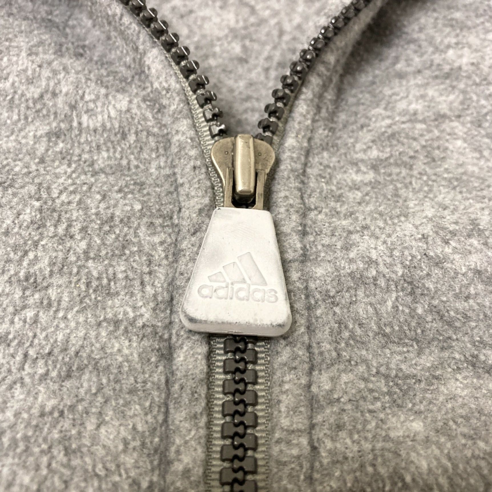 Adidas VINTAGE adidas Full Zip Fleece Jacket Men Large Gray L AUZ 001 Size US L / EU 52-54 / 3 - 4 Thumbnail
