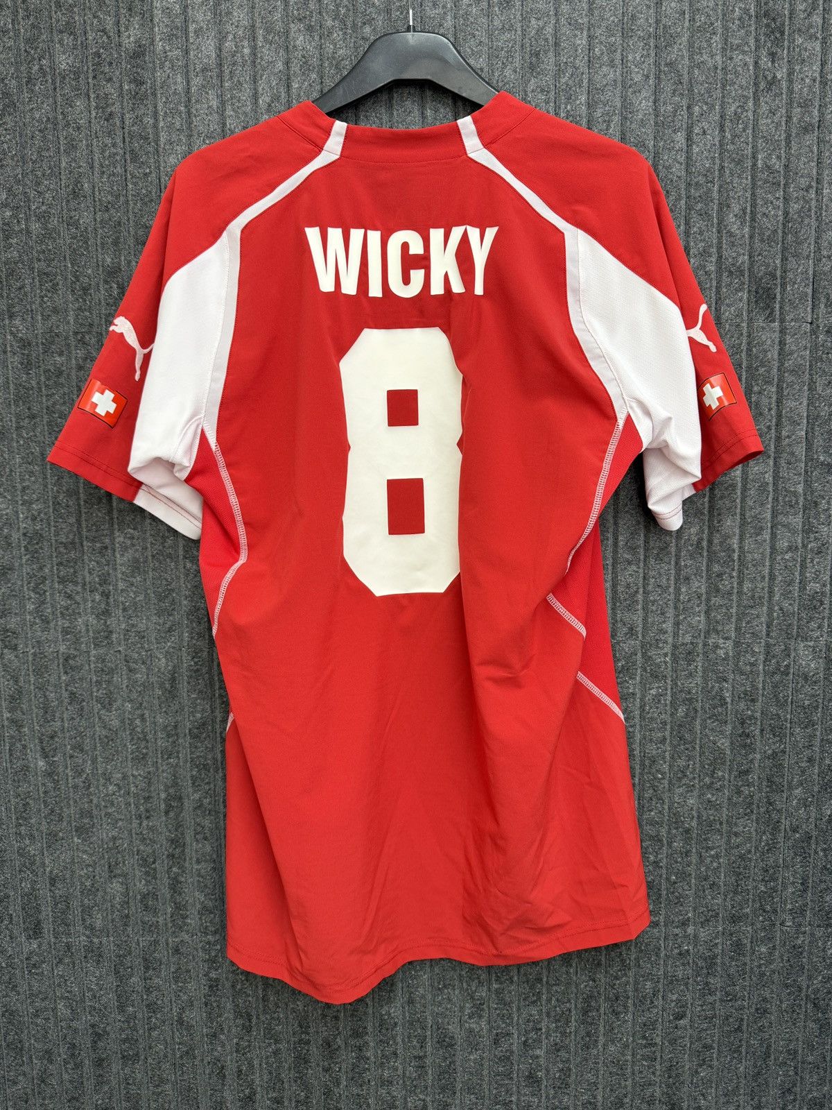 Puma Vintage Puma Switzerland Football Home Jersey Wicky #8 Size US L / EU 52-54 / 3 - 1 Thumbnail