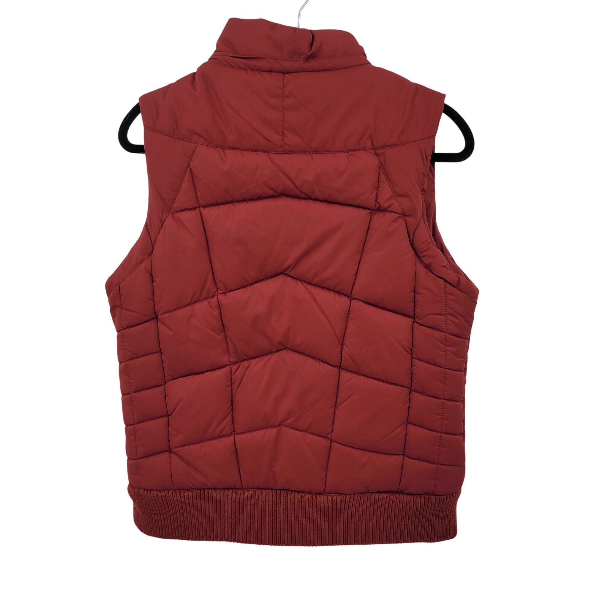 Vintage Vintage Red Quilted Puffer Vest 14/16 Cotton Down Insulation Size L / US 10 / IT 46 - 2 Thumbnail
