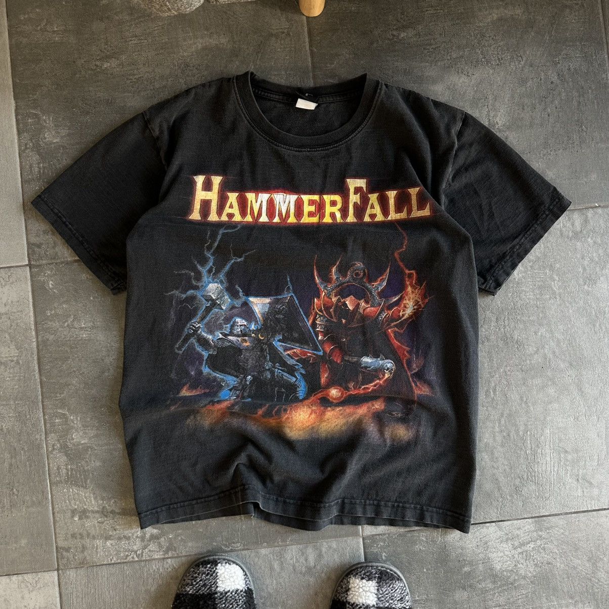 Band Tees Vintage Japanese Style HammerFall T-shirts Crazy Fir Y2K Size US M / EU 48-50 / 2 - 1 Thumbnail