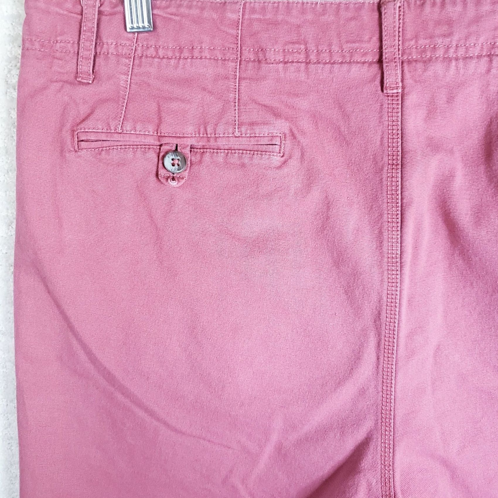 Pinko Kahala Mens Shorts Dark Pink Cotton Spandex Casual - Coastal Comfort Size US 38 / EU 54 - 7 Thumbnail